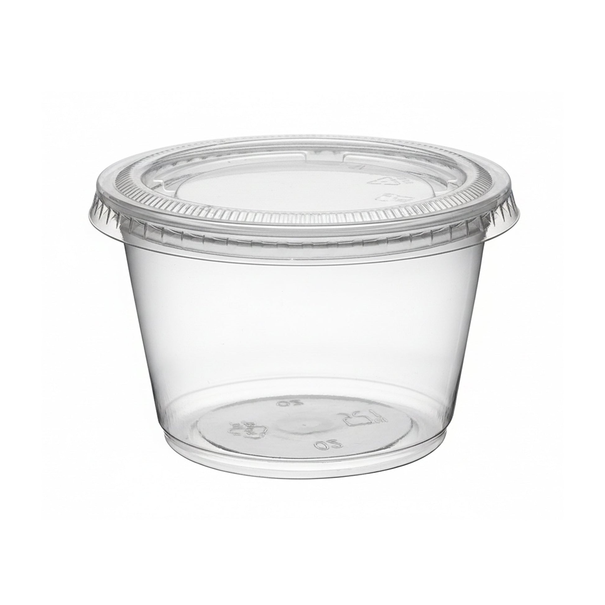 [2,000ct] 4 oz PP Plastic Portion Cups with PET Lids| Clear - Biocean by Danube BlueBiocean