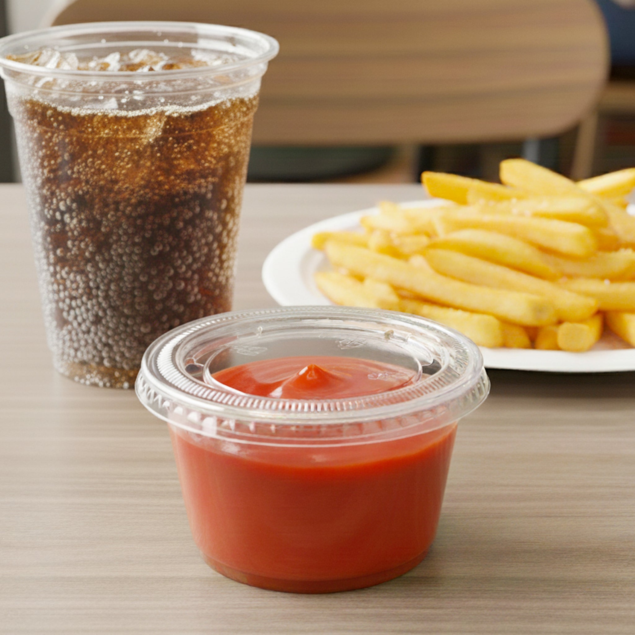 [2,000ct] 4 oz PP Plastic Portion Cups with PET Lids| Clear - Biocean by Danube BlueBiocean