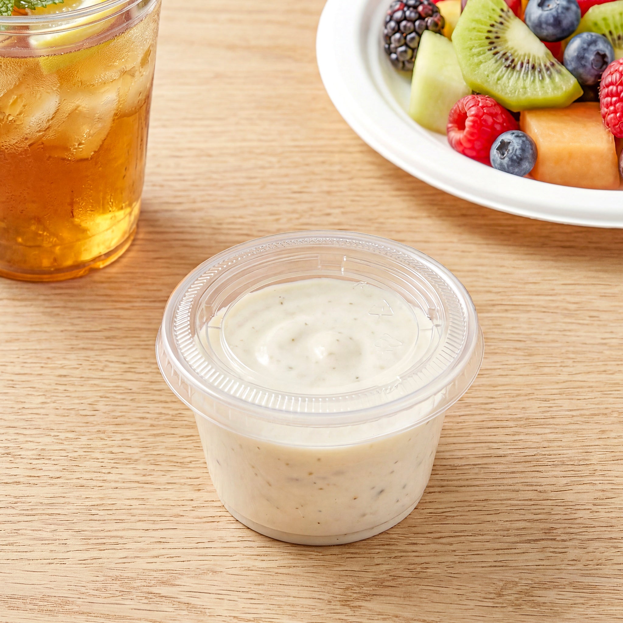 [2,000ct] 4 oz PP Plastic Portion Cups with PET Lids| Clear - Biocean by Danube BlueBiocean