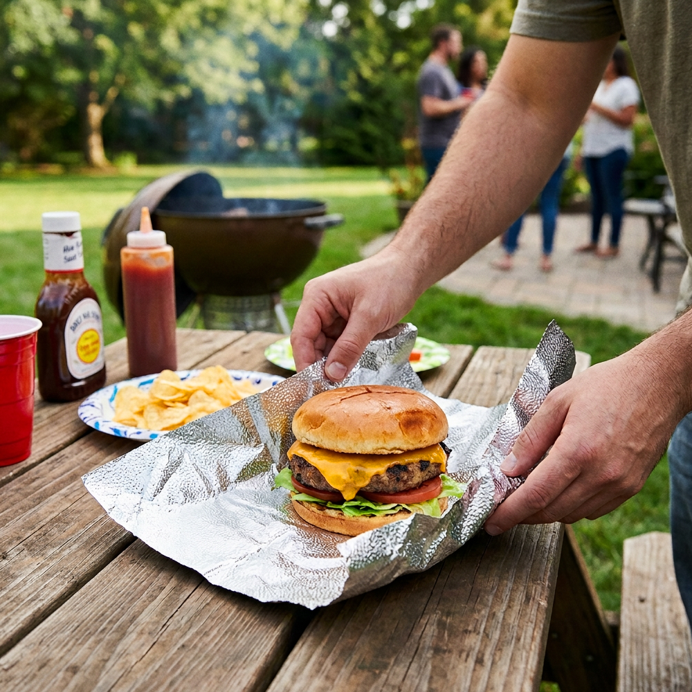 [2,400 Sheets] 12" x 10.75"  Food Service Pop-up Aluminum Foil Sheets