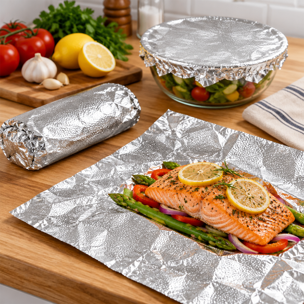 [2,400 Sheets] 9" x 10.75"  Food Service Pop-up Aluminum Foil Sheets