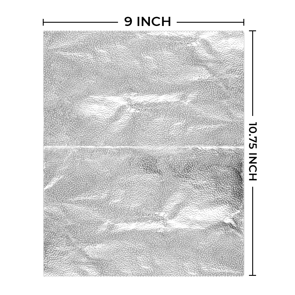 [2,400 Sheets] 9" x 10.75"  Food Service Pop-up Aluminum Foil Sheets