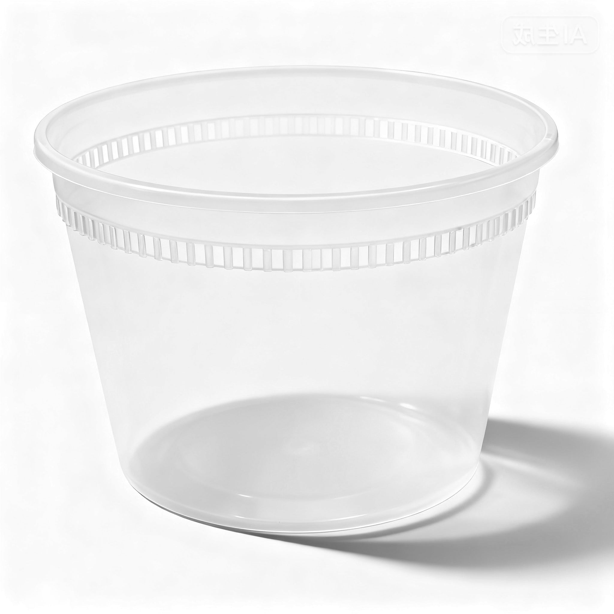 [240ct] 16 oz PP Plastic Heavy Duty Deli Containers with Lids | Microwavable | Clear - Biocean by Danube BlueBiocean