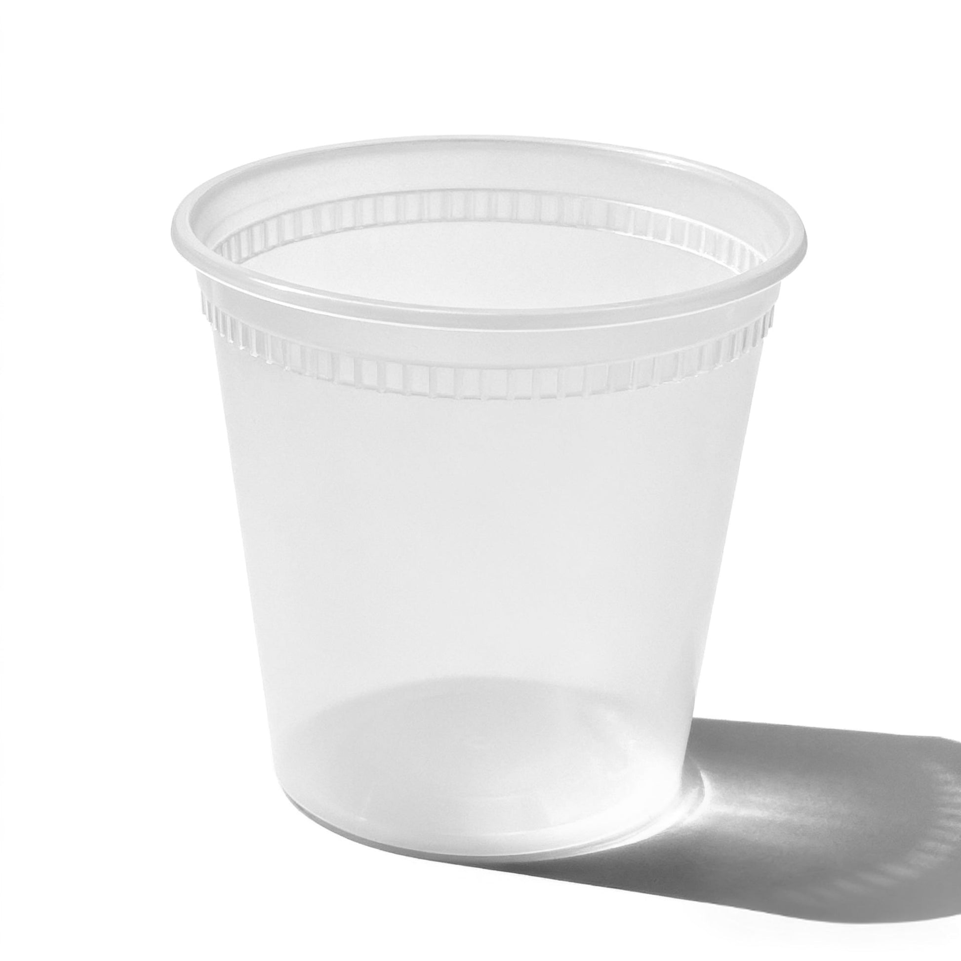 [240ct] 24 oz PP Plastic Heavy Duty Deli Containers with Lids | Microwavable | Clear - Biocean by Danube BlueBiocean