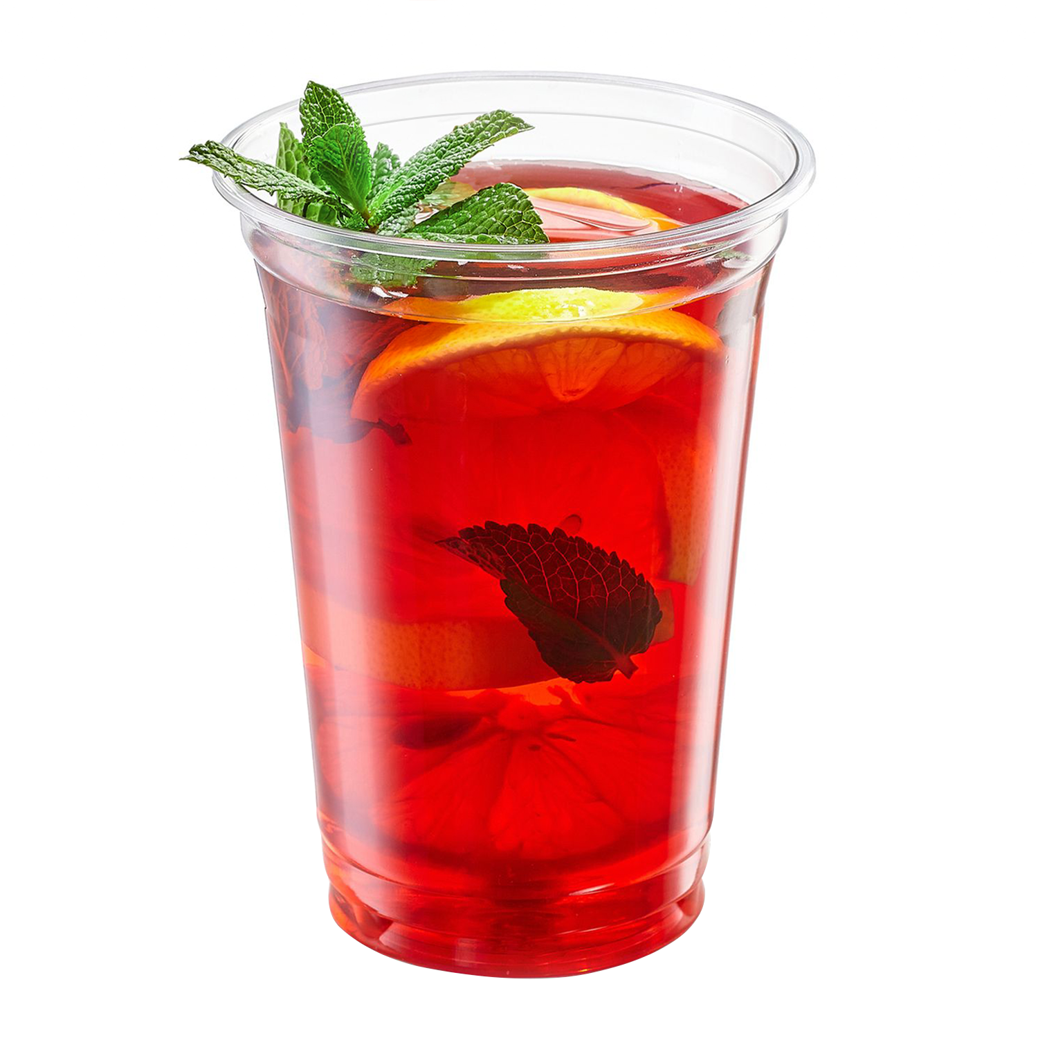 24 oz Clear PET Plastic Cold Cup with 98mm-600/Case