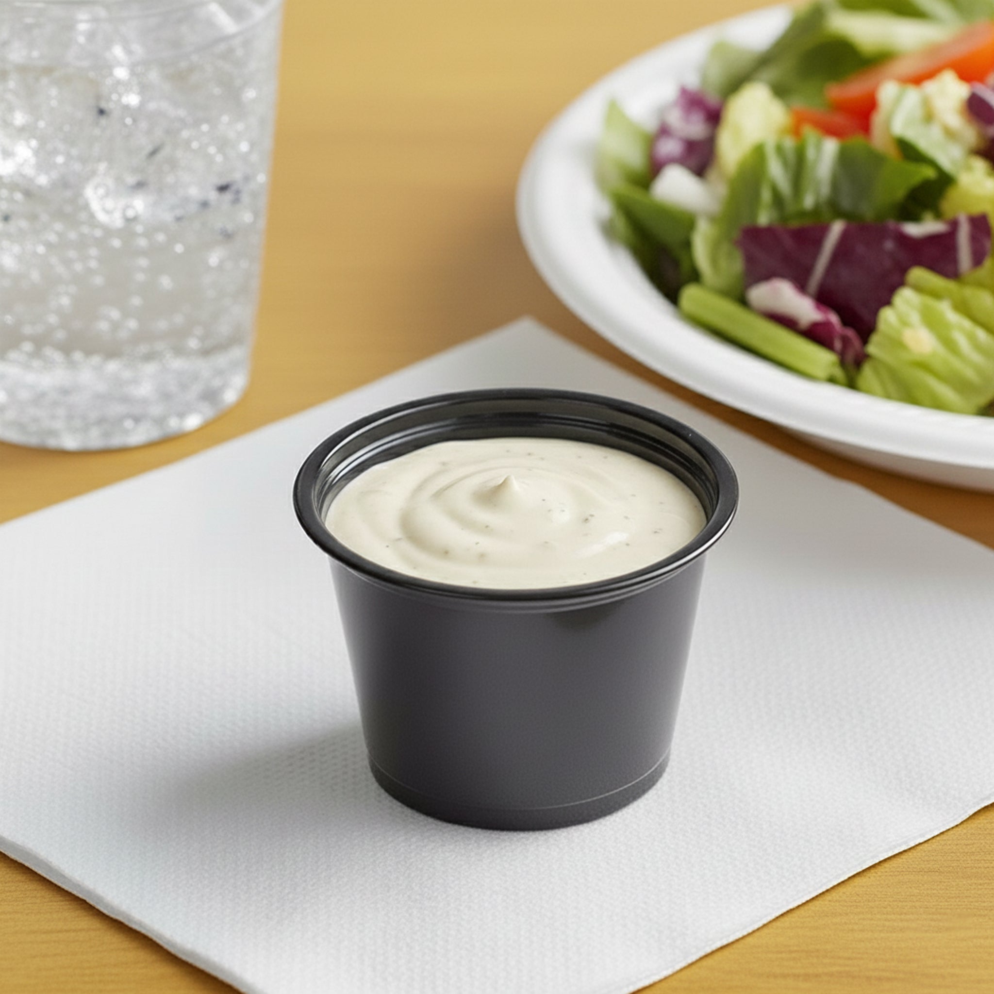 [2,500ct] 1 oz PP Plastic Portion Cups | Black - Biocean by Danube BlueBiocean