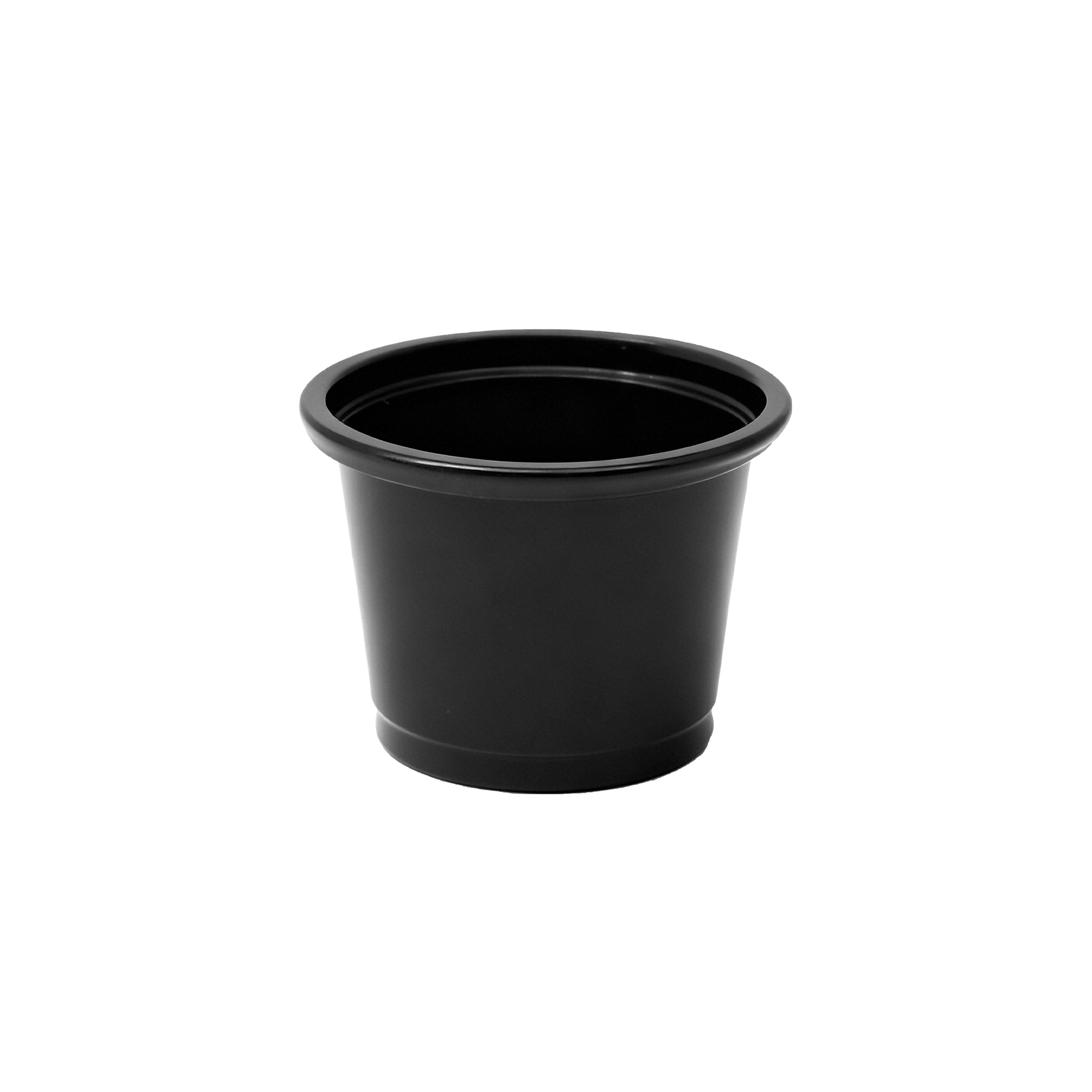 [2,500ct] 1 oz PP Plastic Portion Cups | Black - Biocean by Danube BlueBiocean