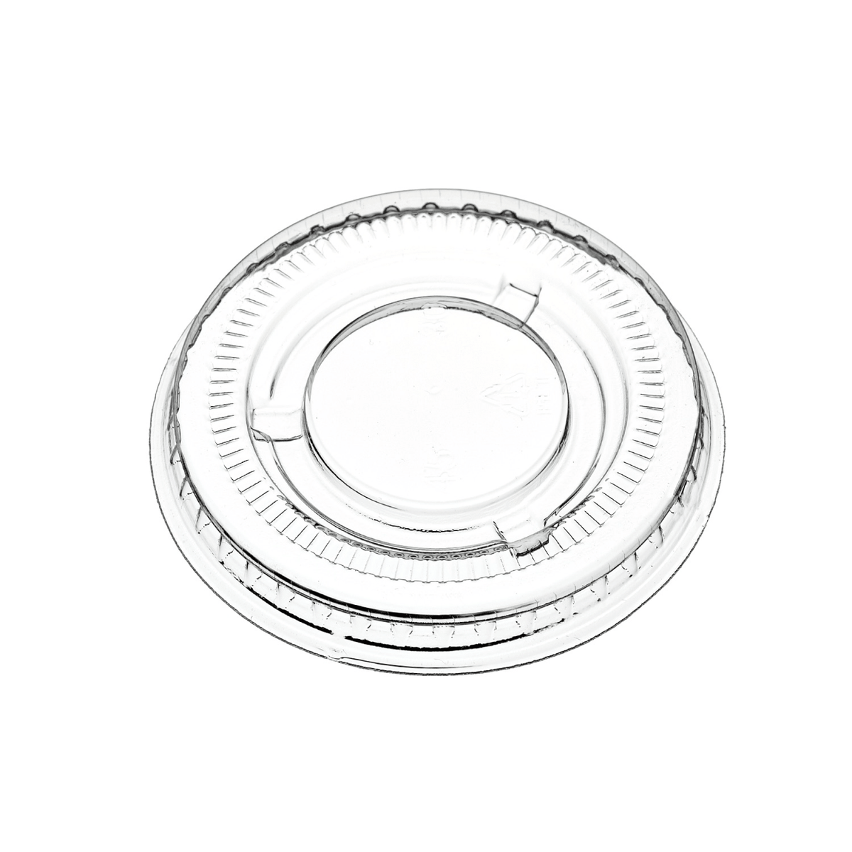 [2,500ct] 1oz PET Plastic Portion Cup Lids | Clear - Biocean by Danube BlueBiocean