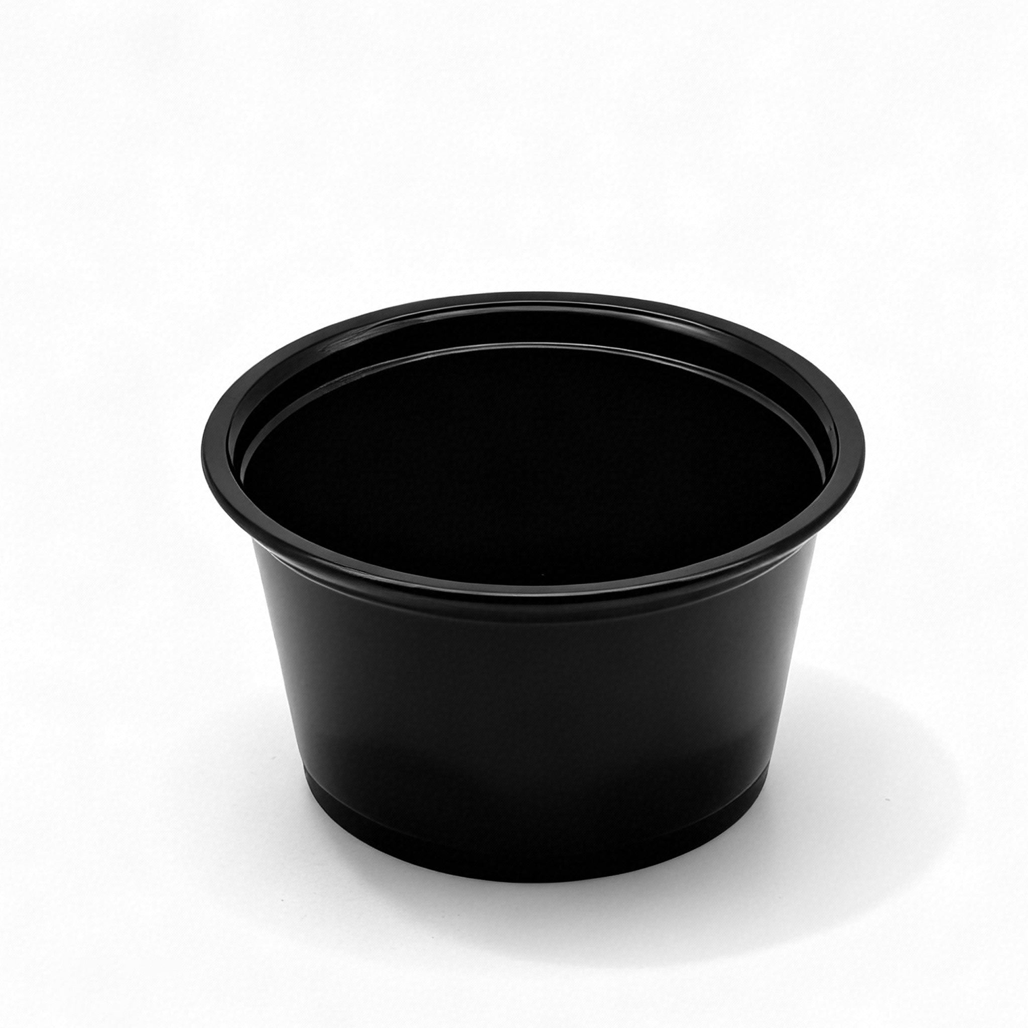 [2,500ct] 2 oz PP Plastic Portion Cups | Black - Biocean by Danube BlueBiocean