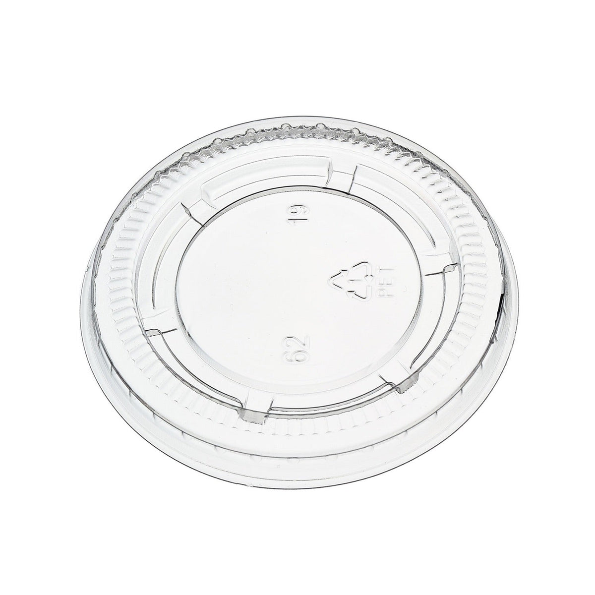 [2,500ct] 2oz PET Plastic Portion Cup Lids | Clear - Biocean by Danube BlueBiocean