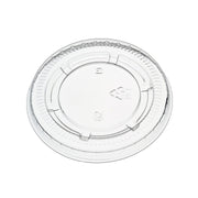 [2,500ct] 2oz PET Plastic Portion Cup Lids | Clear - Biocean by Danube BlueBiocean