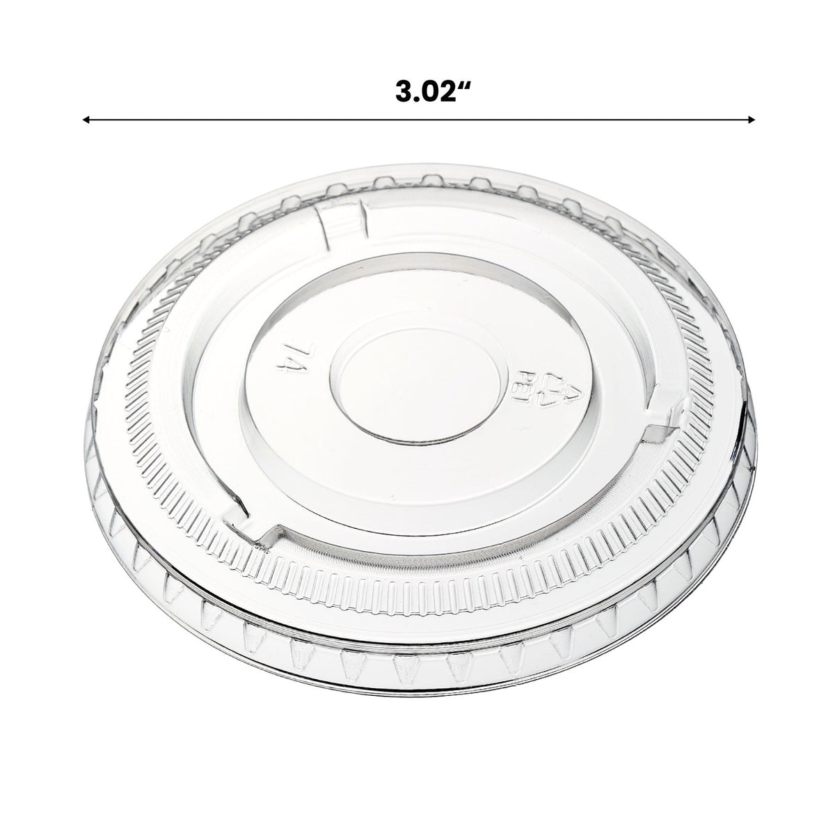 [2,500ct] 3.25-5.5oz PET Plastic Portion Cup Lids | Clear - Biocean by Danube BlueBiocean
