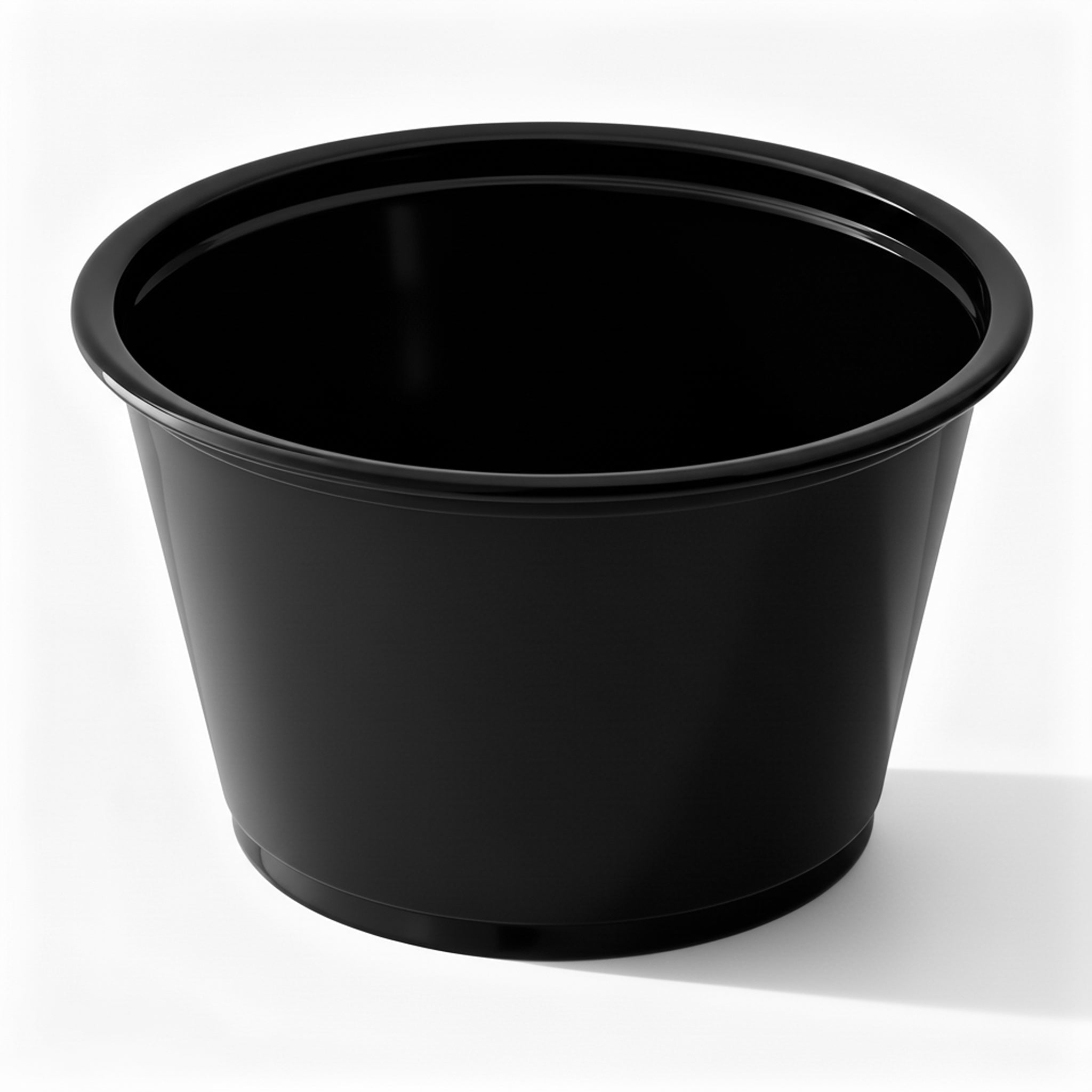 [2,500ct] 4 oz PP Plastic Portion Cups | Black - Biocean by Danube BlueBiocean