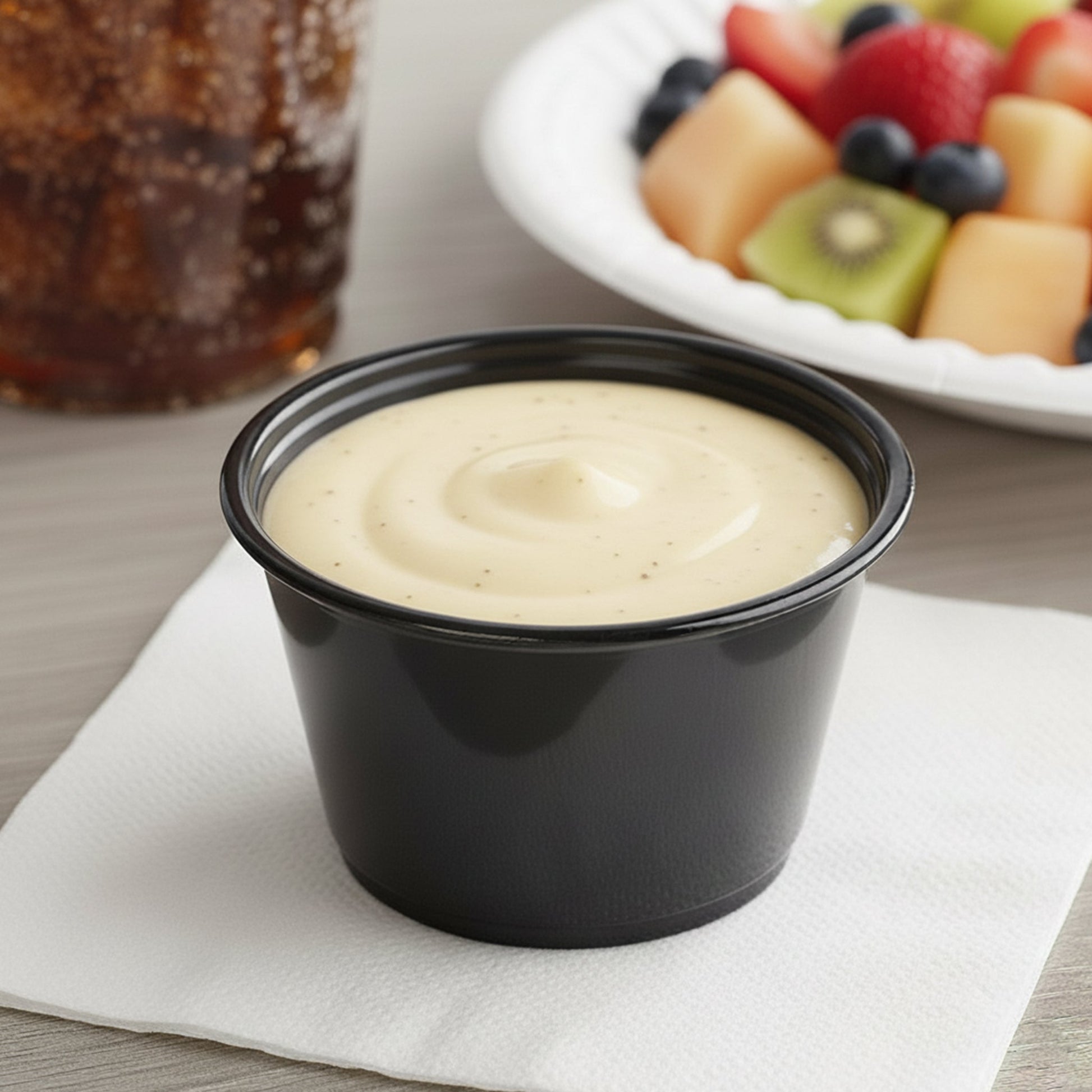 [2,500ct] 4 oz PP Plastic Portion Cups | Black - Biocean by Danube BlueBiocean