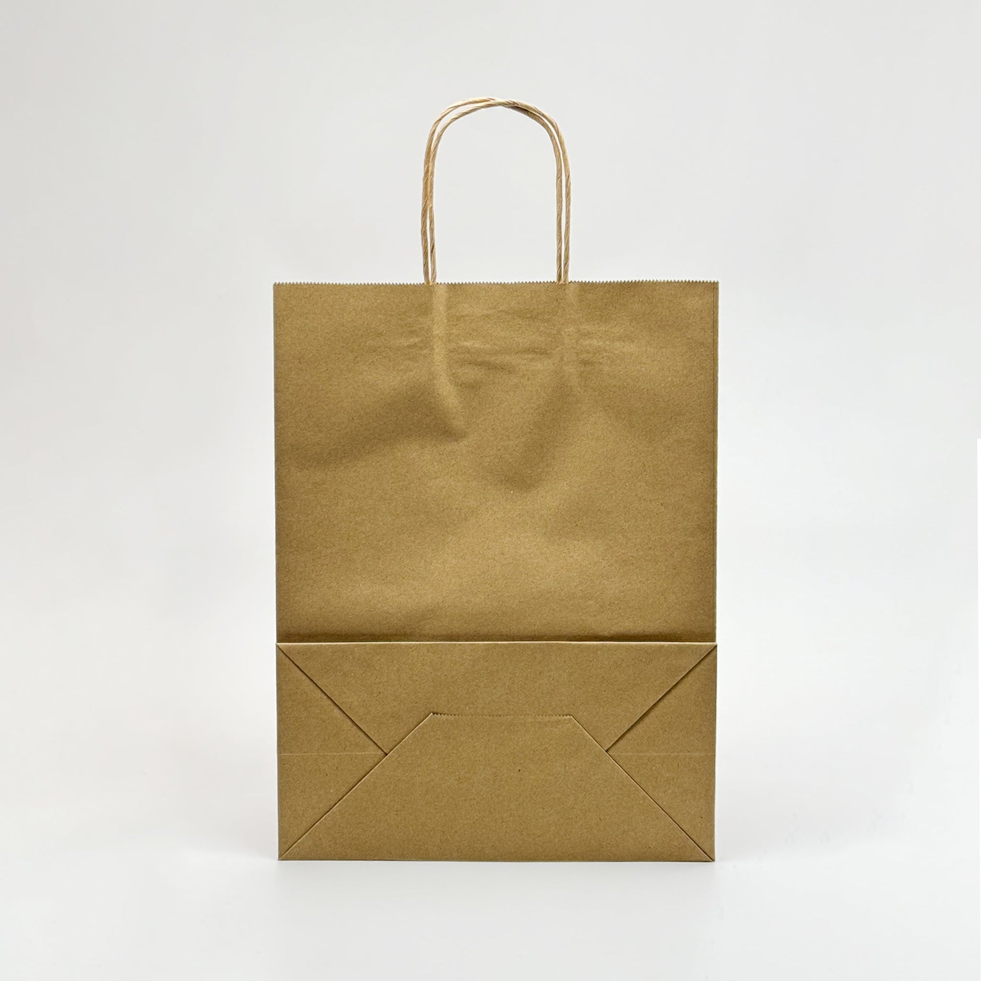 [250ct] 10" x 5"x 13 " Kraft Paper Customizable Shopping Bags with Handles | Natural - Biocean by Danube BlueBiocean