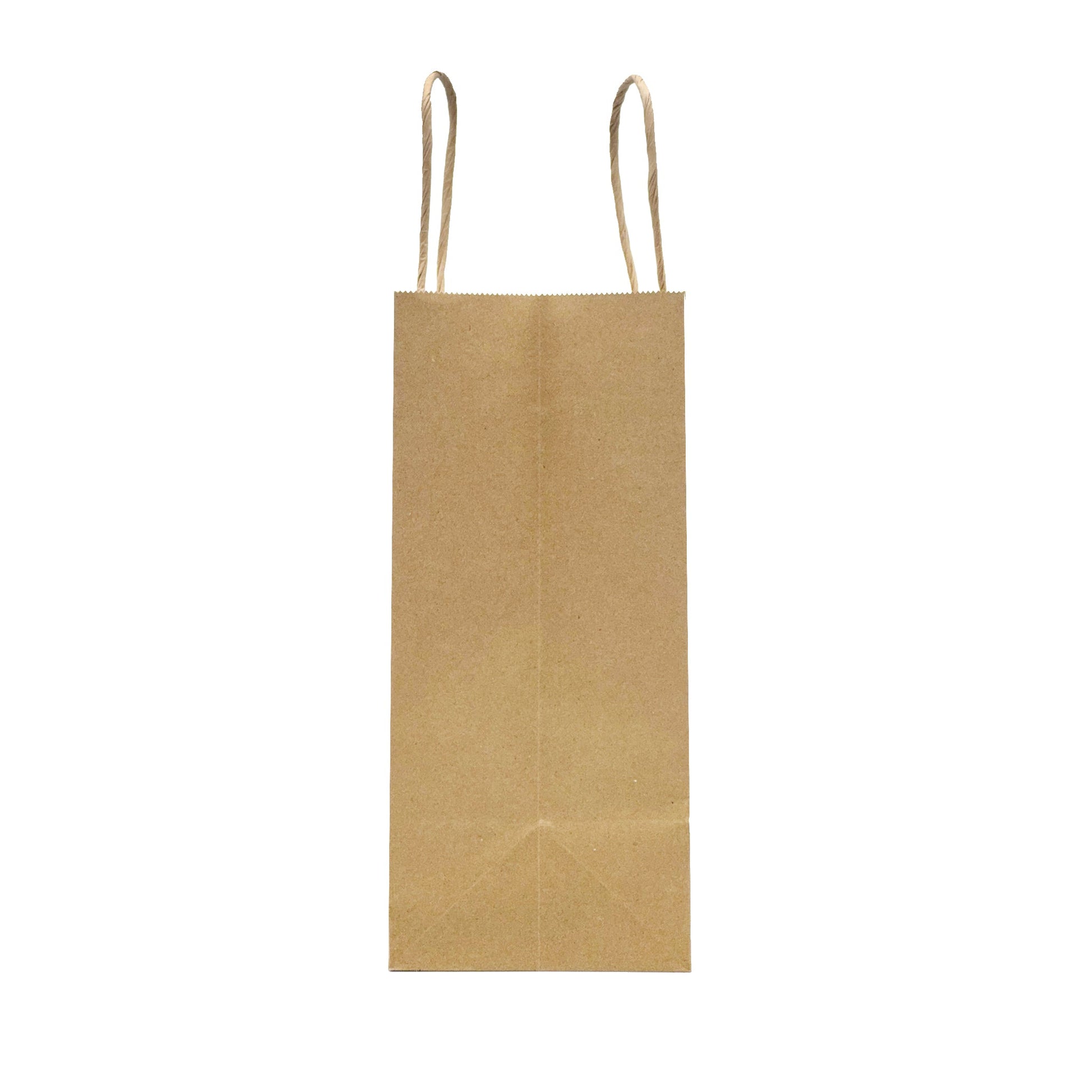 [250ct] 8" x 4.5" x 10" Kraft Paper Customizable Shopping Bags with Handles | Natural - Biocean by Danube BlueBiocean