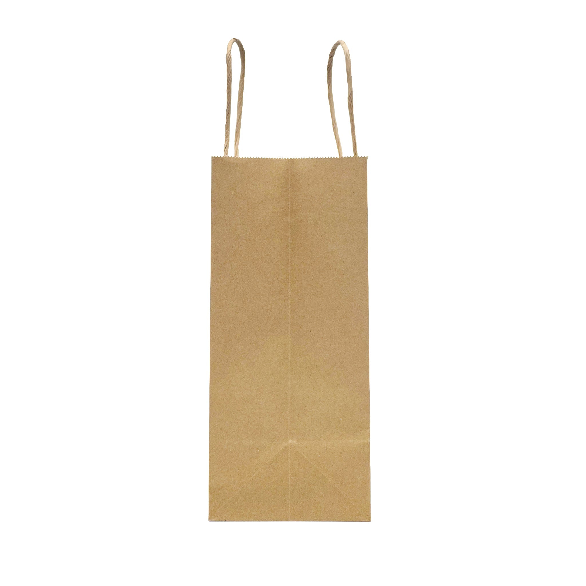 [250ct] 8" x 4.5" x 10" Kraft Paper Customizable Shopping Bags with Handles | Natural - Biocean by Danube BlueBiocean