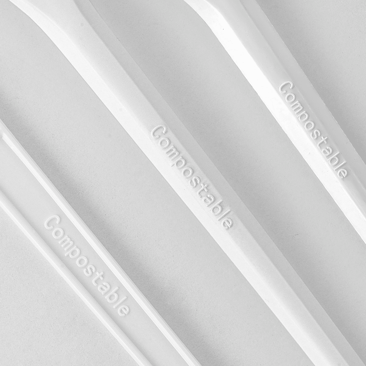 [250ct] PLA Heavy Weight Cutlery Kits (Knife, Fork,Tea Spoon,Napkin) | White - Biocean by Danube BlueBiocean