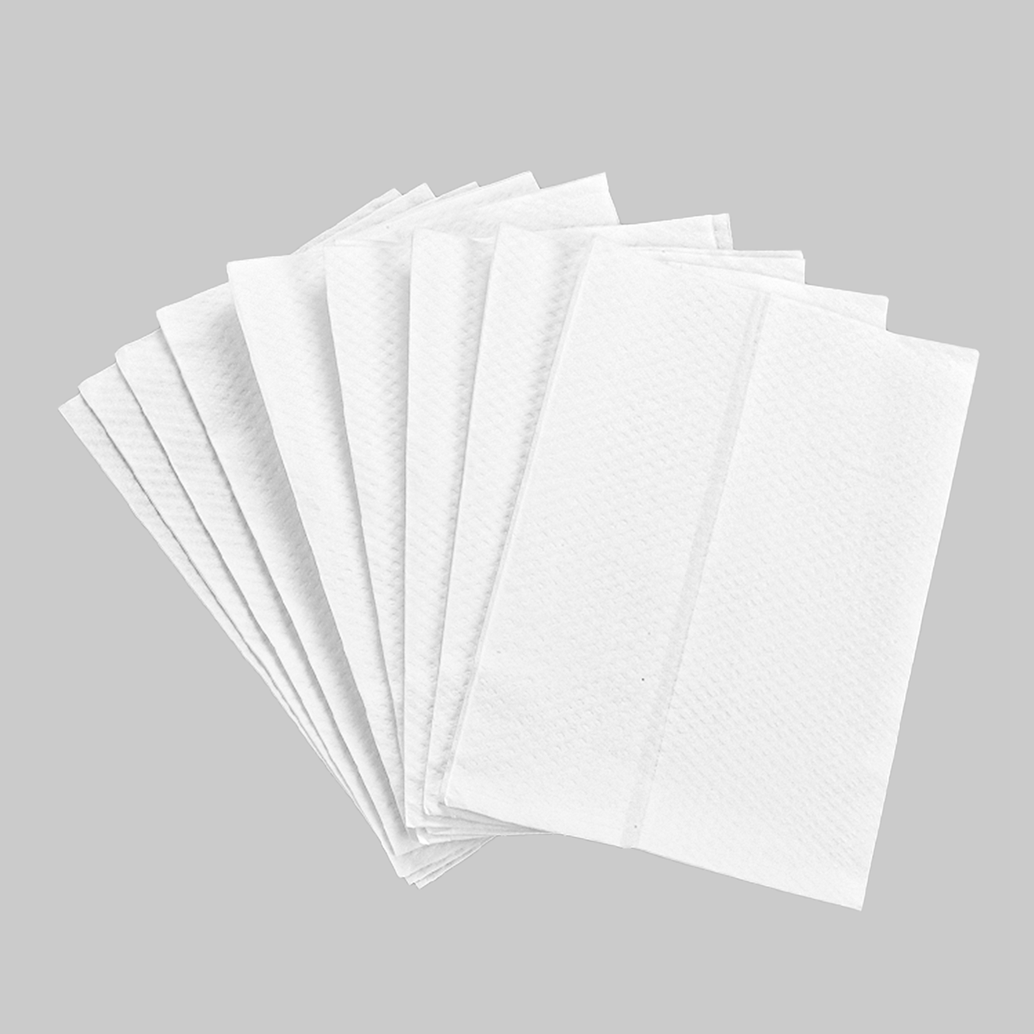 6.7" x 9.8" White 1-Ply  1/6 Fold Express Low-Fold Napkins-8,000/Case