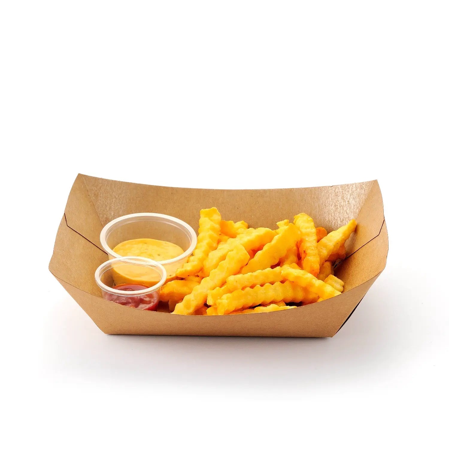 4lb Kraft Paper Food Trays- 500/Case