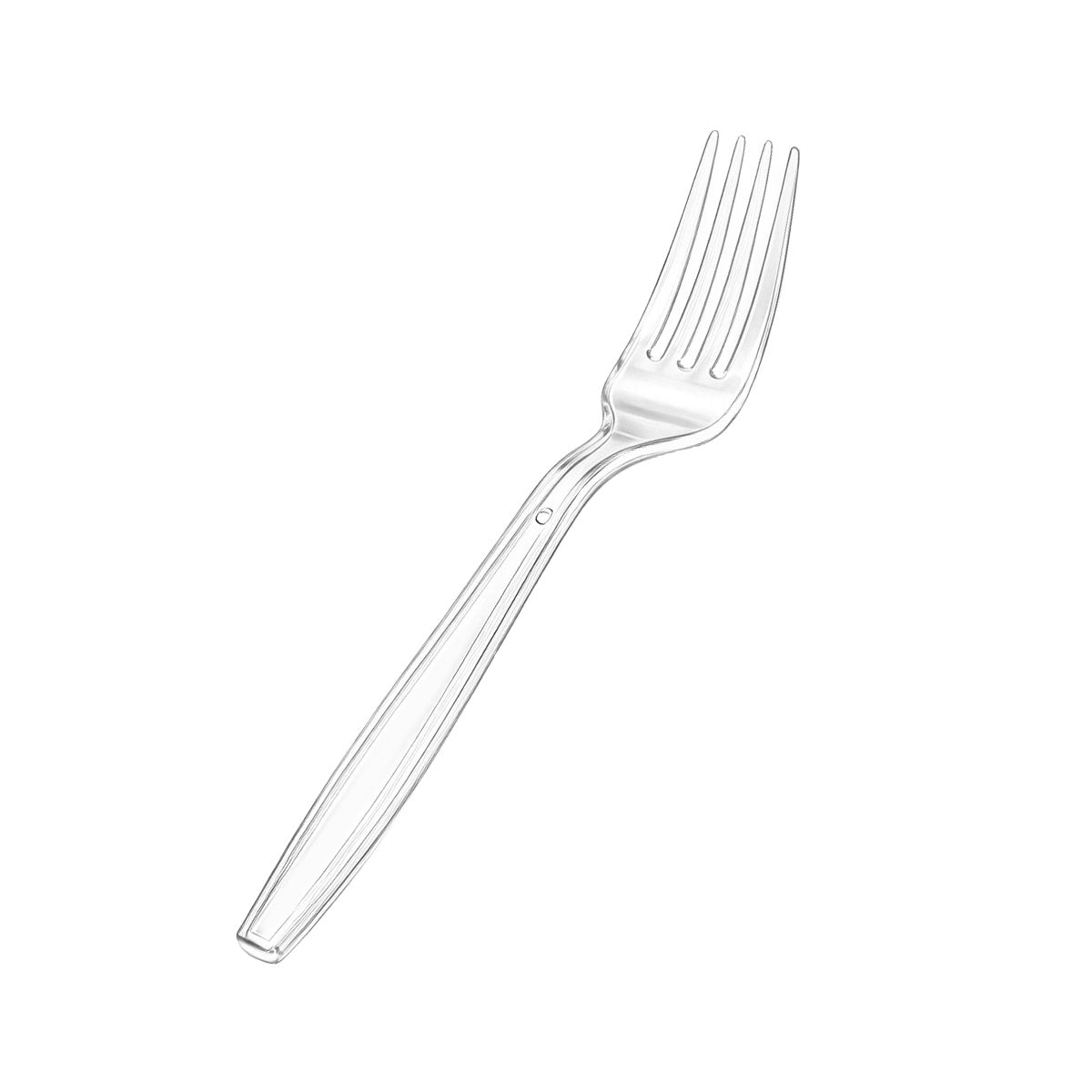 [1,000ct] PS Plastic Extra Heavy Weight  Forks | Clear
