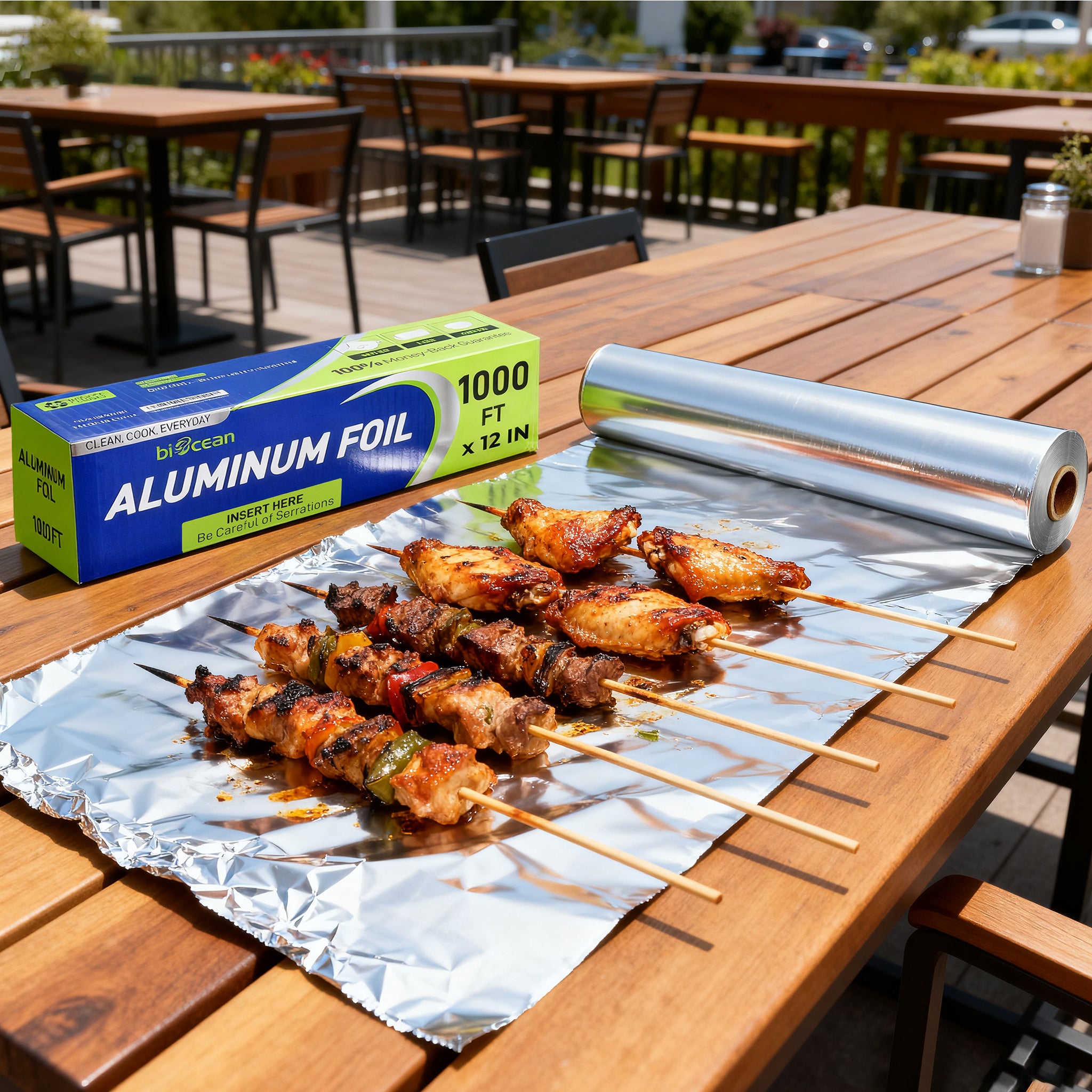 12" x 1000"  Aluminum Foil Roll -4/Case