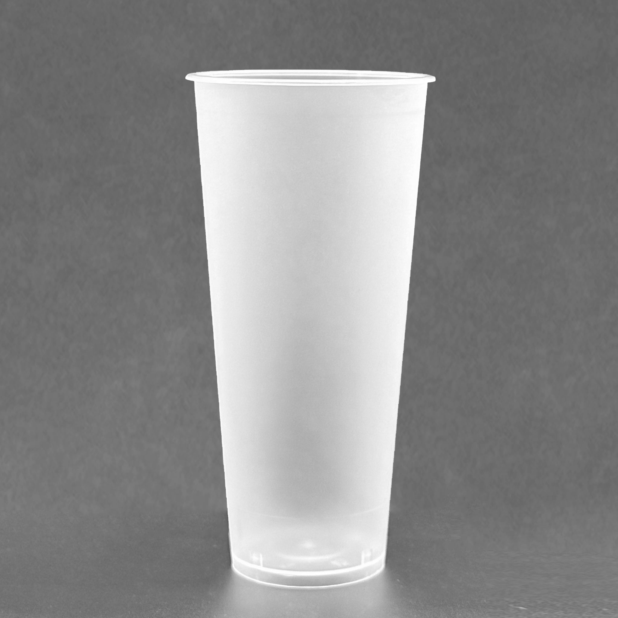[500 ct] 24oz Tall Premium PP Cups | 90 mm | White frosted
