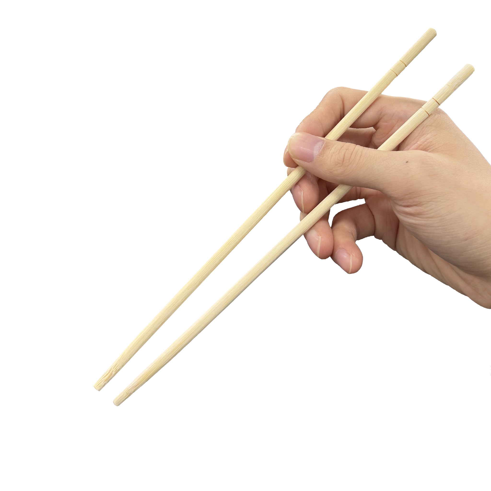 [1,000ct] 7.9" Red Paper Wrapped Bamboo Round Chopsticks