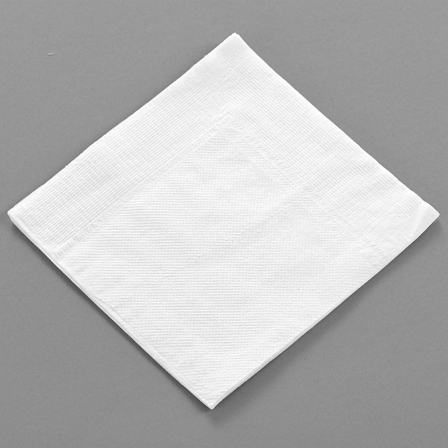 9" x 9" White 1-Ply 1/4 Fold Beverage Napkins-4,000/Case