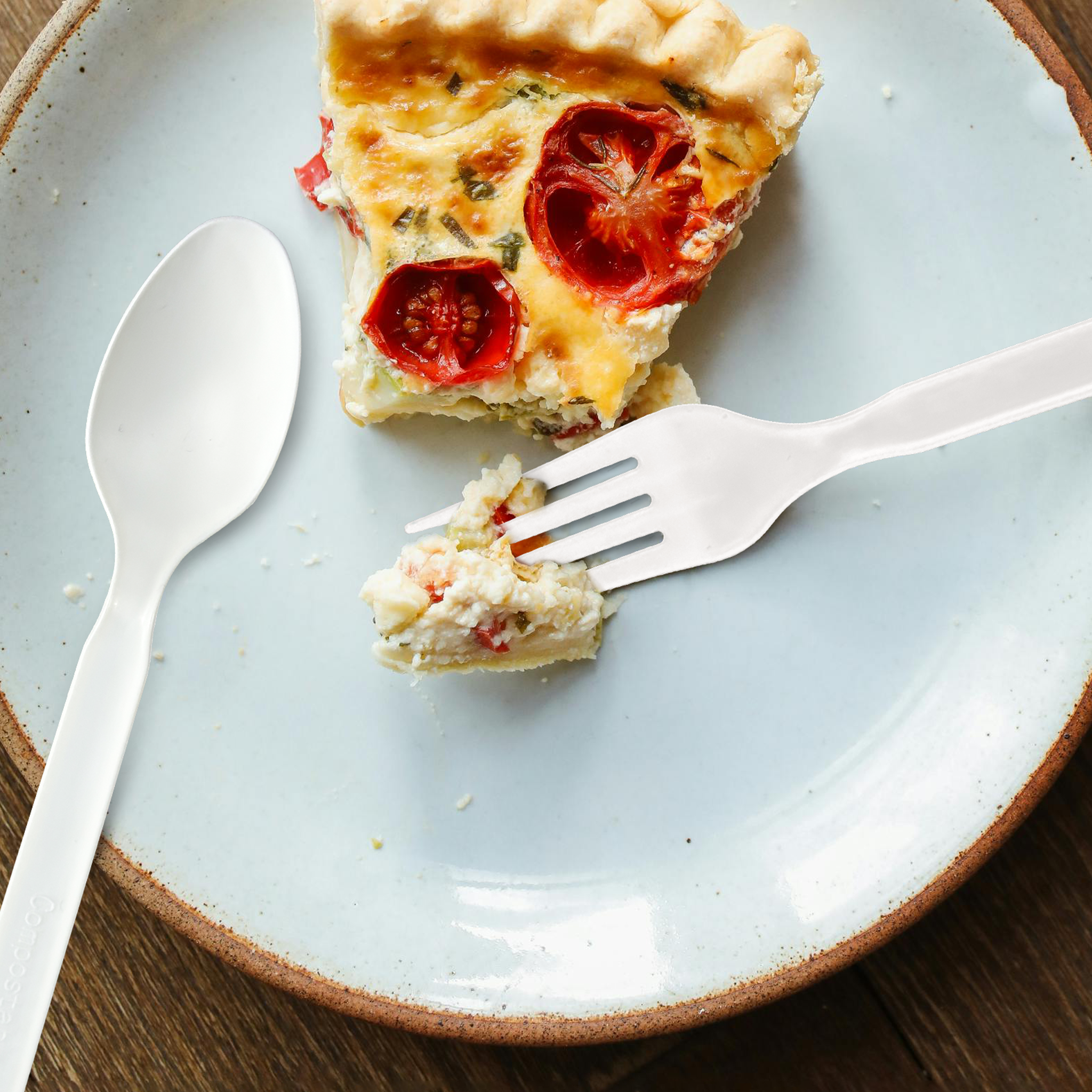 [180ct] PLA Heavy Weight Tea Spoons | White