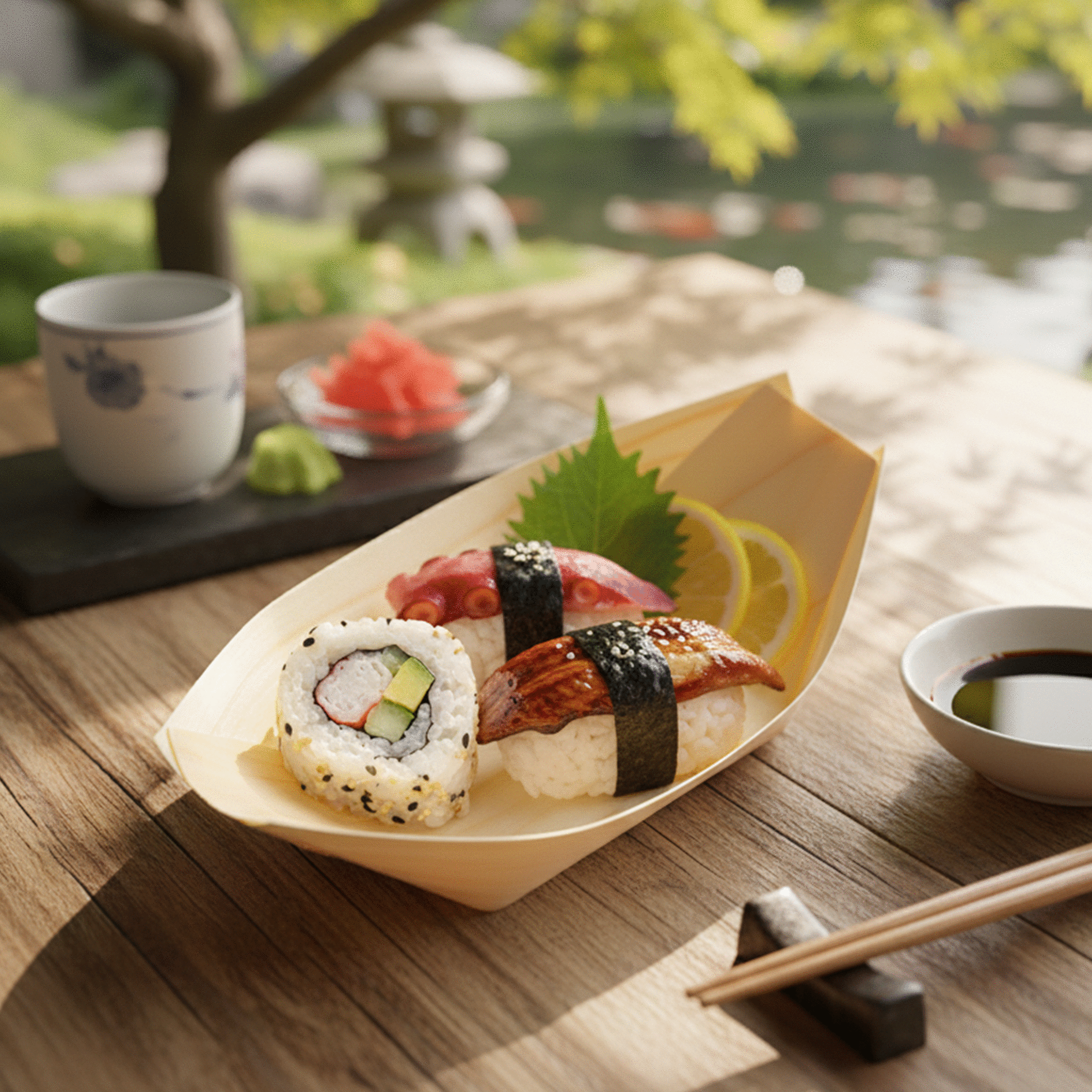 [1,000ct] 5" Disposable Wooden Food Boat | Brown