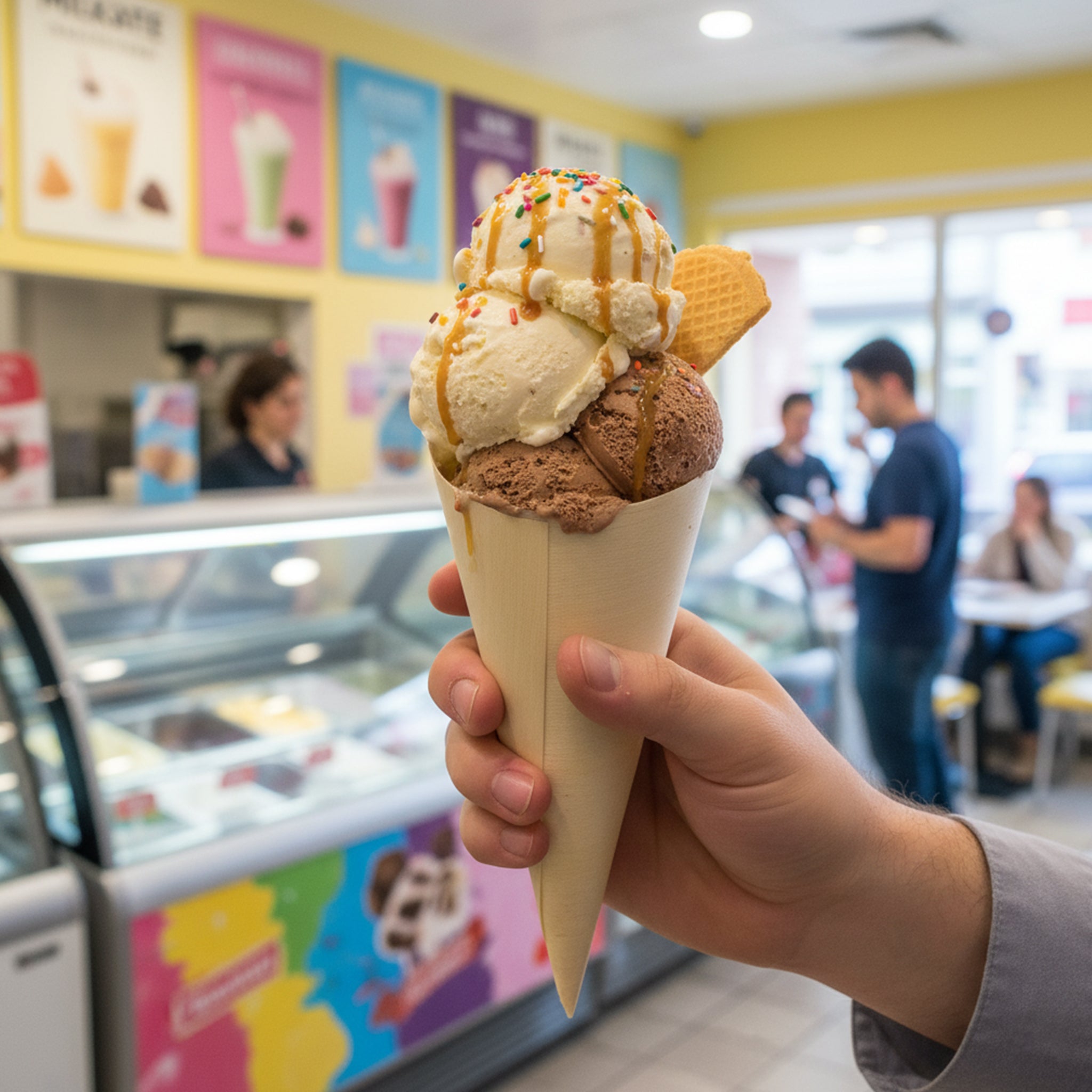 [1,000ct] 5" Disposable Wooden Cone | Brown