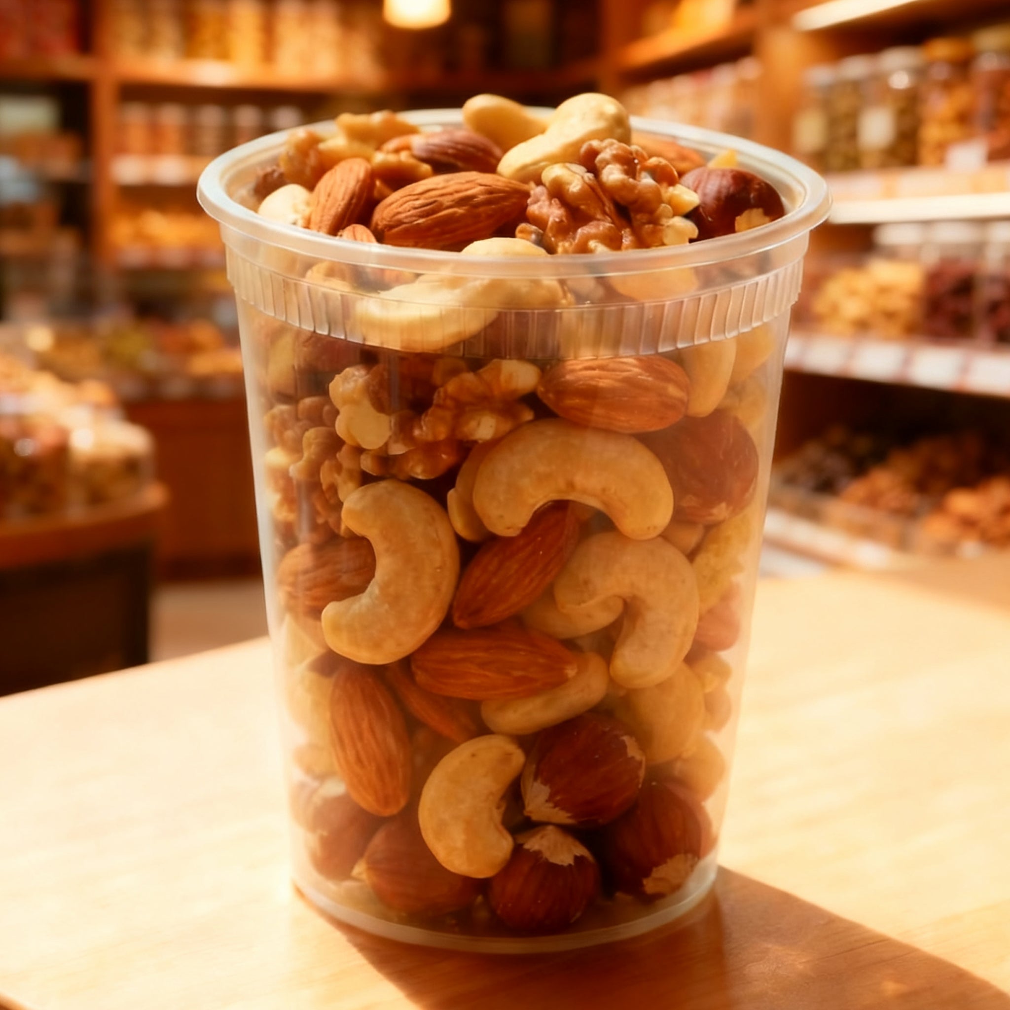 [240ct] 32oz PP Plastic Deli Containers with Lids | Clear