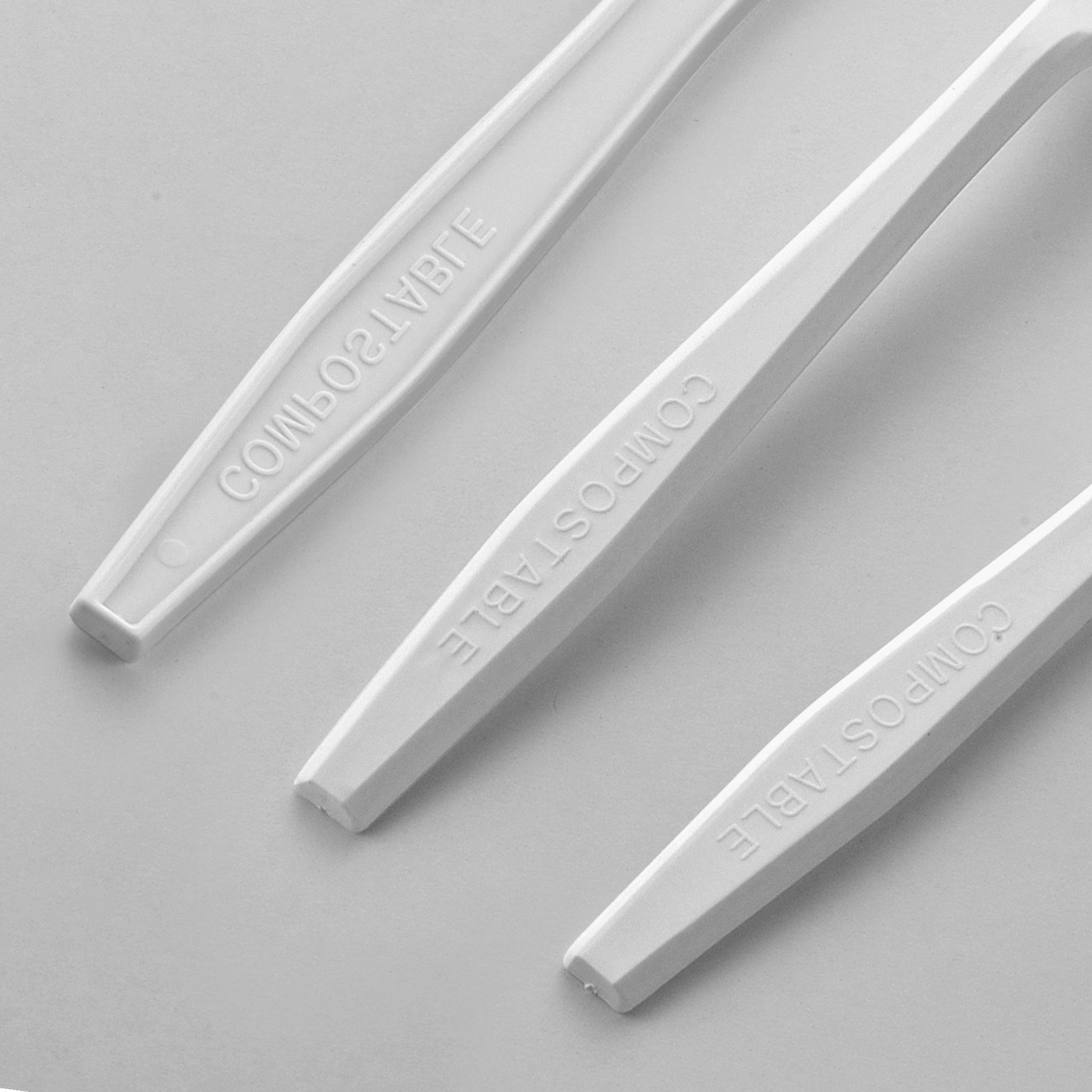 [360 ct] PLA Heavy Weight Mixed Cutlery Kits (Fork, Knife, Spoon) | White - Biocean by Danube BlueBiocean