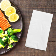 15" x 17" White 2-Ply 1/8 Fold Dinner Napkins-3,000/Case