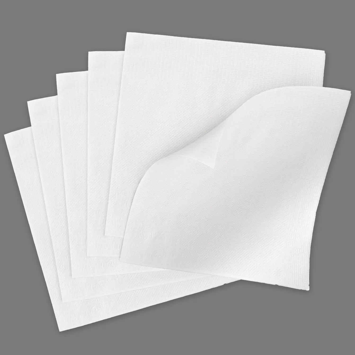 12" x 12" White 1-Ply 1/4 Fold Lunch Napkins-6,000/Case