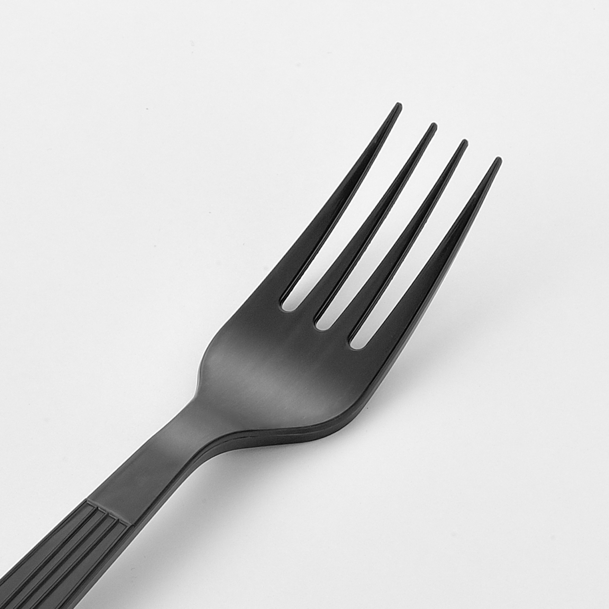 [1,000ct] PP Plastic Heavy Weight Cutlery Kits( Fork, Napkin) | Black