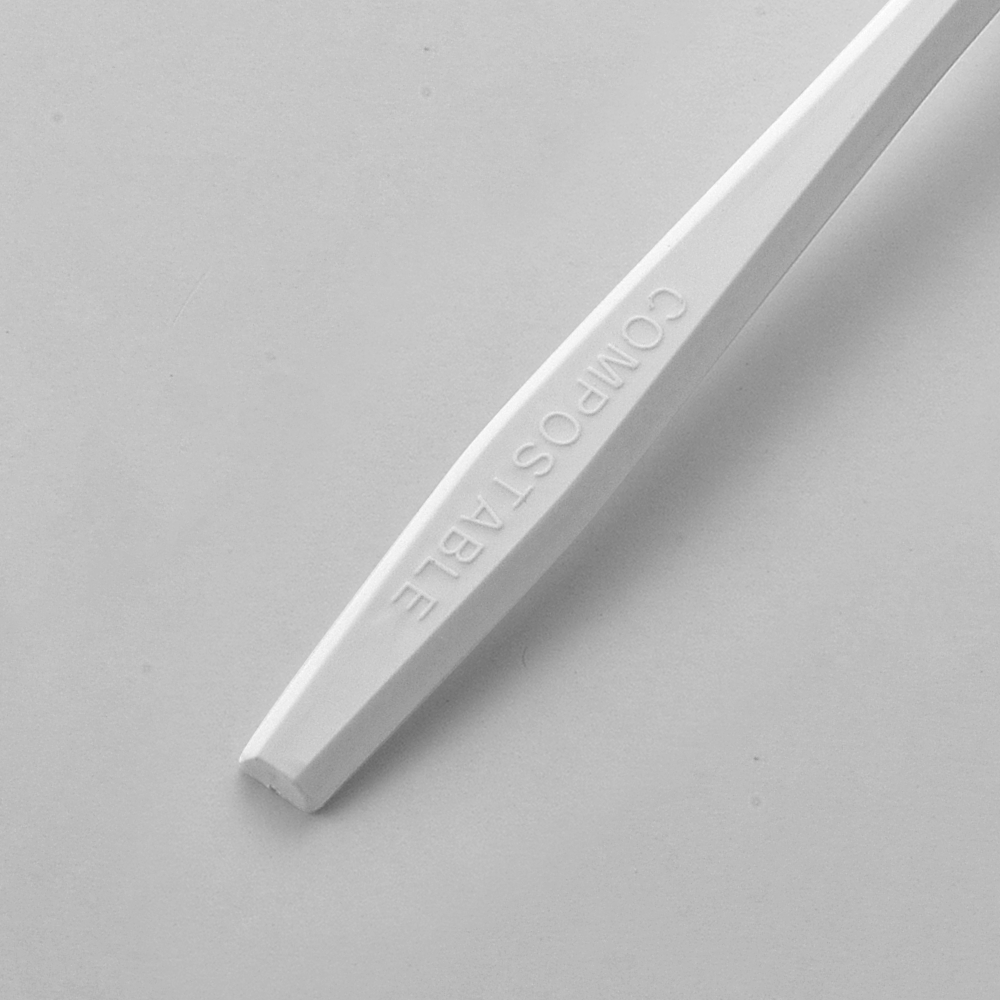 [150ct] Compostable PLA Heavy Weight Forks | Whtie