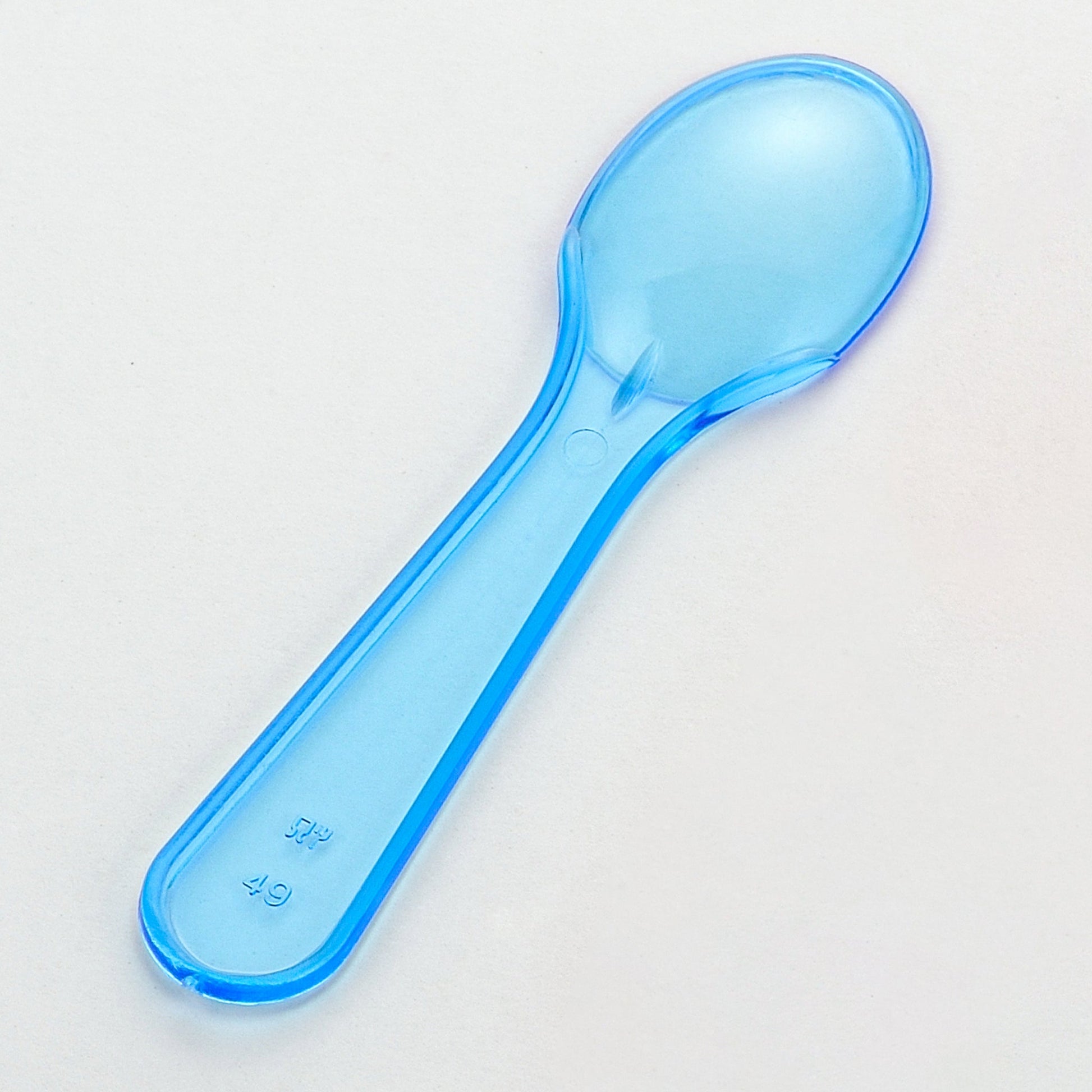 [4,000 ct] 3" PS Plastic Tasting Spoons | Assorted Colors - Biocean by Danube BlueBiocean