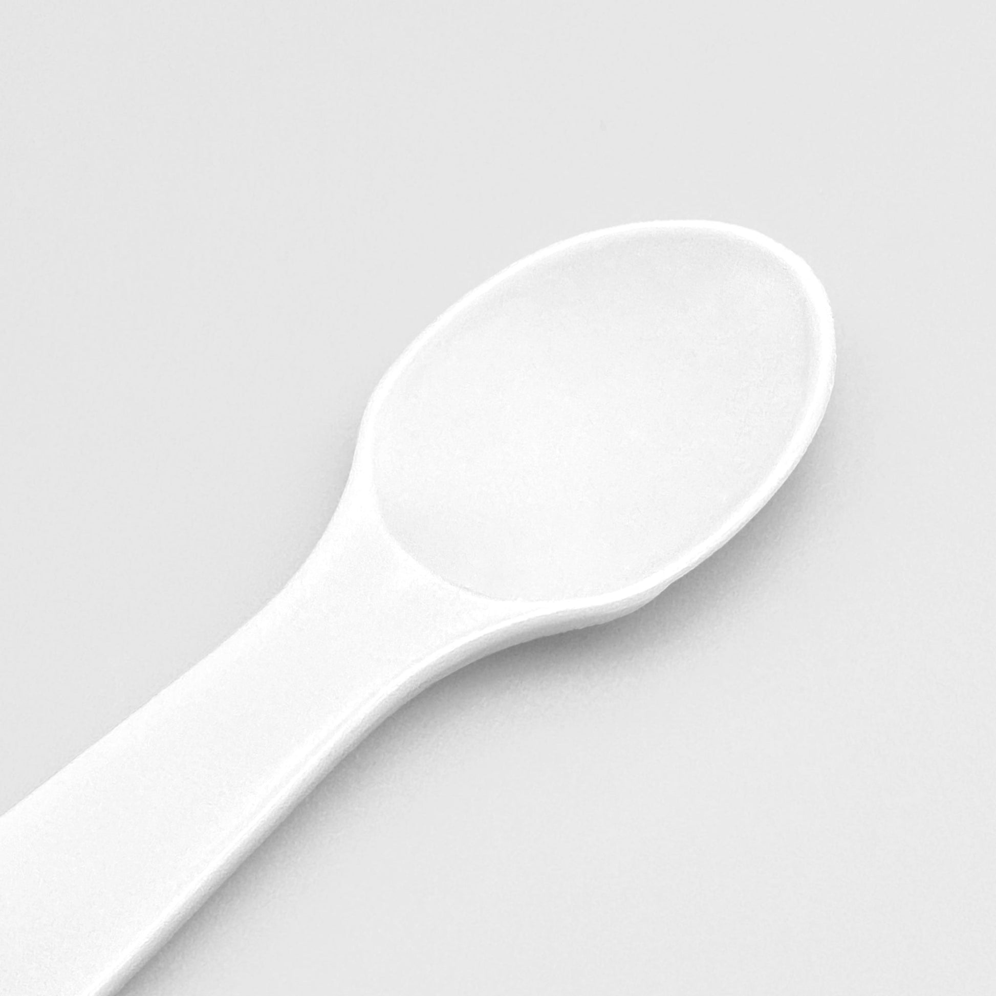 [4,000 ct] 3" PS Plastic Tasting Spoons | White - Biocean by Danube BlueBiocean