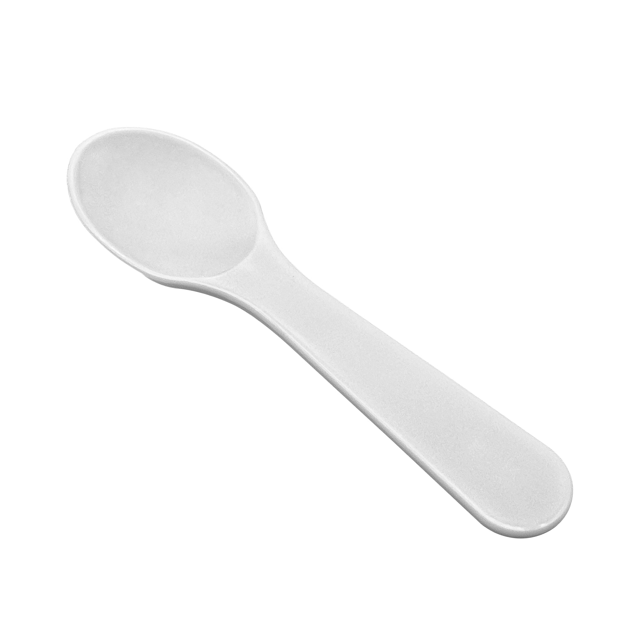 [4,000 ct] 3" PS Plastic Tasting Spoons | White - Biocean by Danube BlueBiocean
