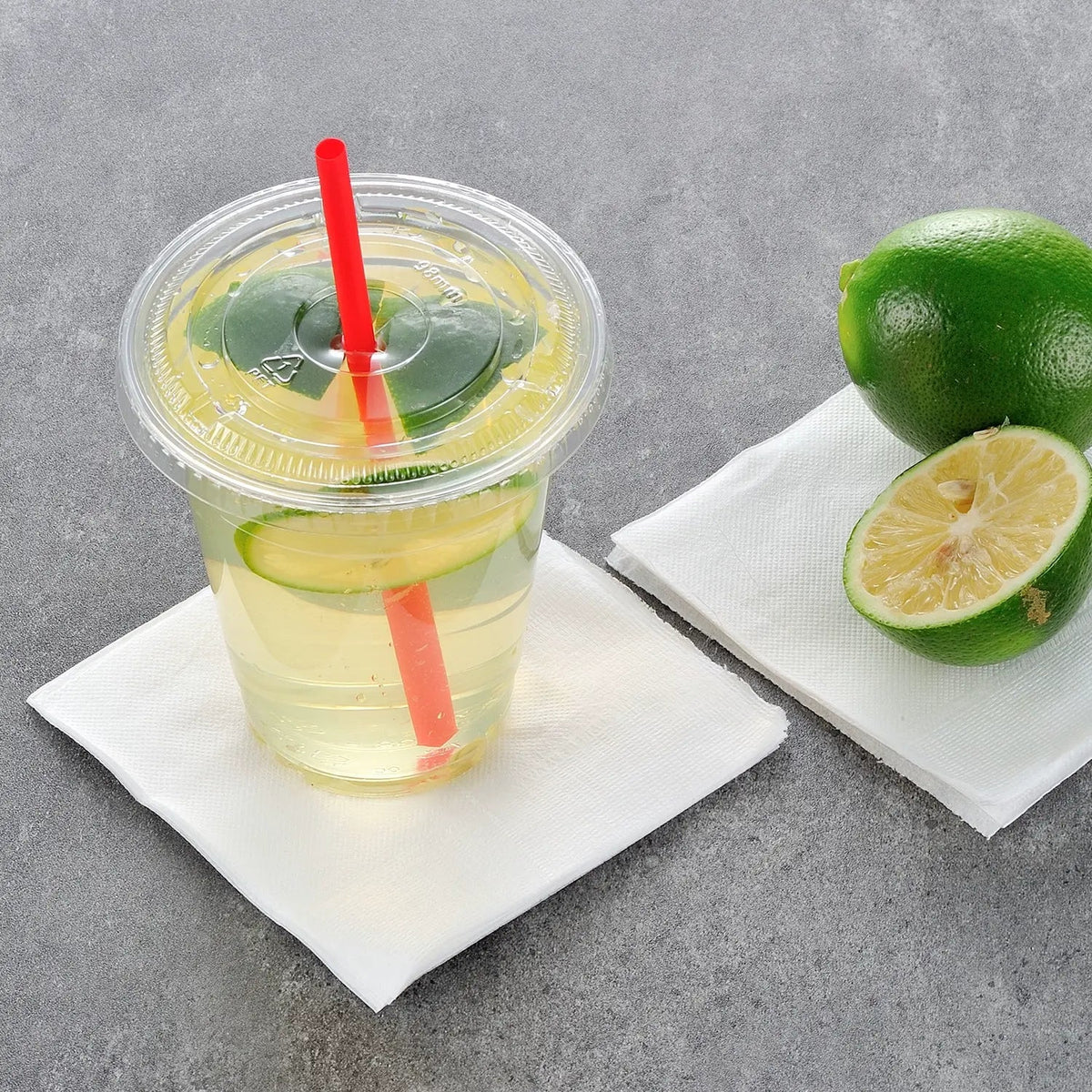 [4,000ct] 9" x 9" 1-Ply Beverage Napkins | 1/4 Fold | White - Biocean by Danube BlueBiocean