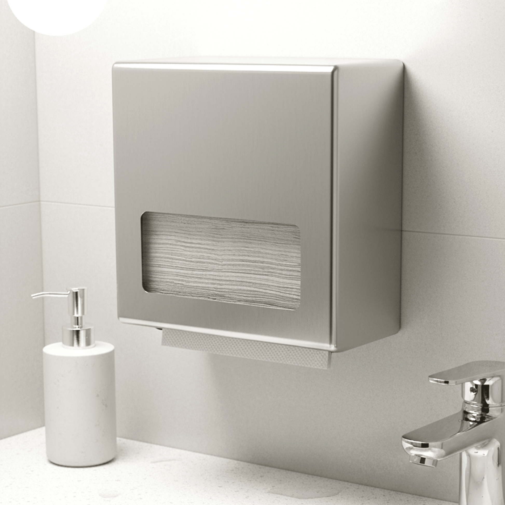 [4,000ct] 9" x 9" Single Fold Paper Hand Towel | White - Biocean by Danube BlueBiocean