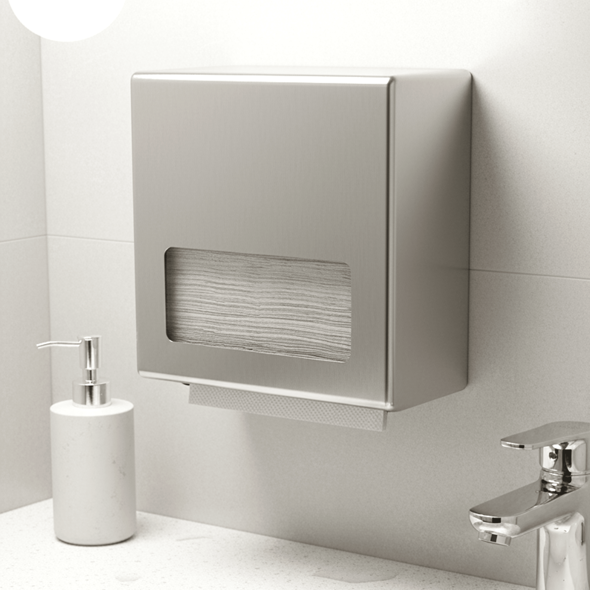 [4,000ct] 9" x 9" Single Fold Paper Hand Towel | White - Biocean by Danube BlueBiocean