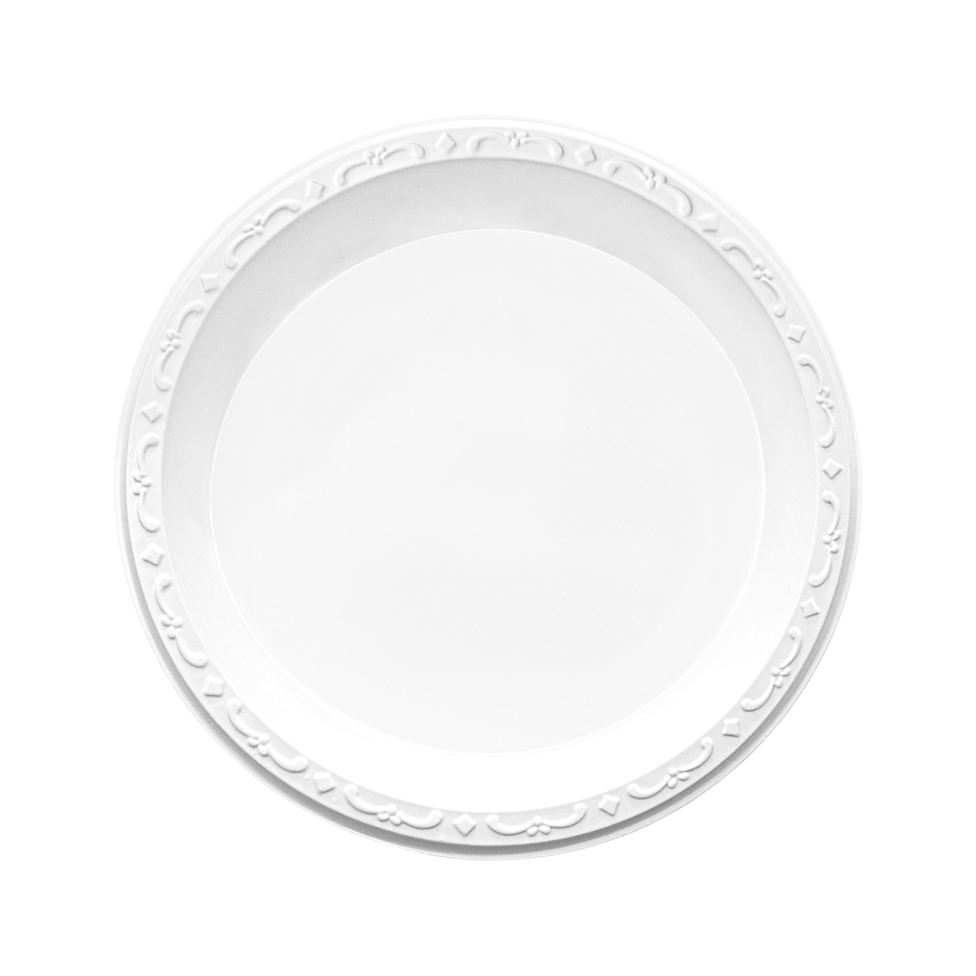 [400ct] 10" Mineral Filled PP Plates | Round | White - Biocean by Danube BlueBiocean