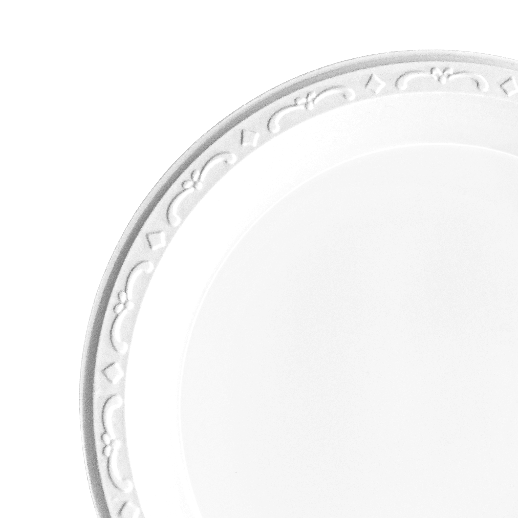 [400ct] 10" Mineral Filled PP Plates | Round | White - Biocean by Danube BlueBiocean