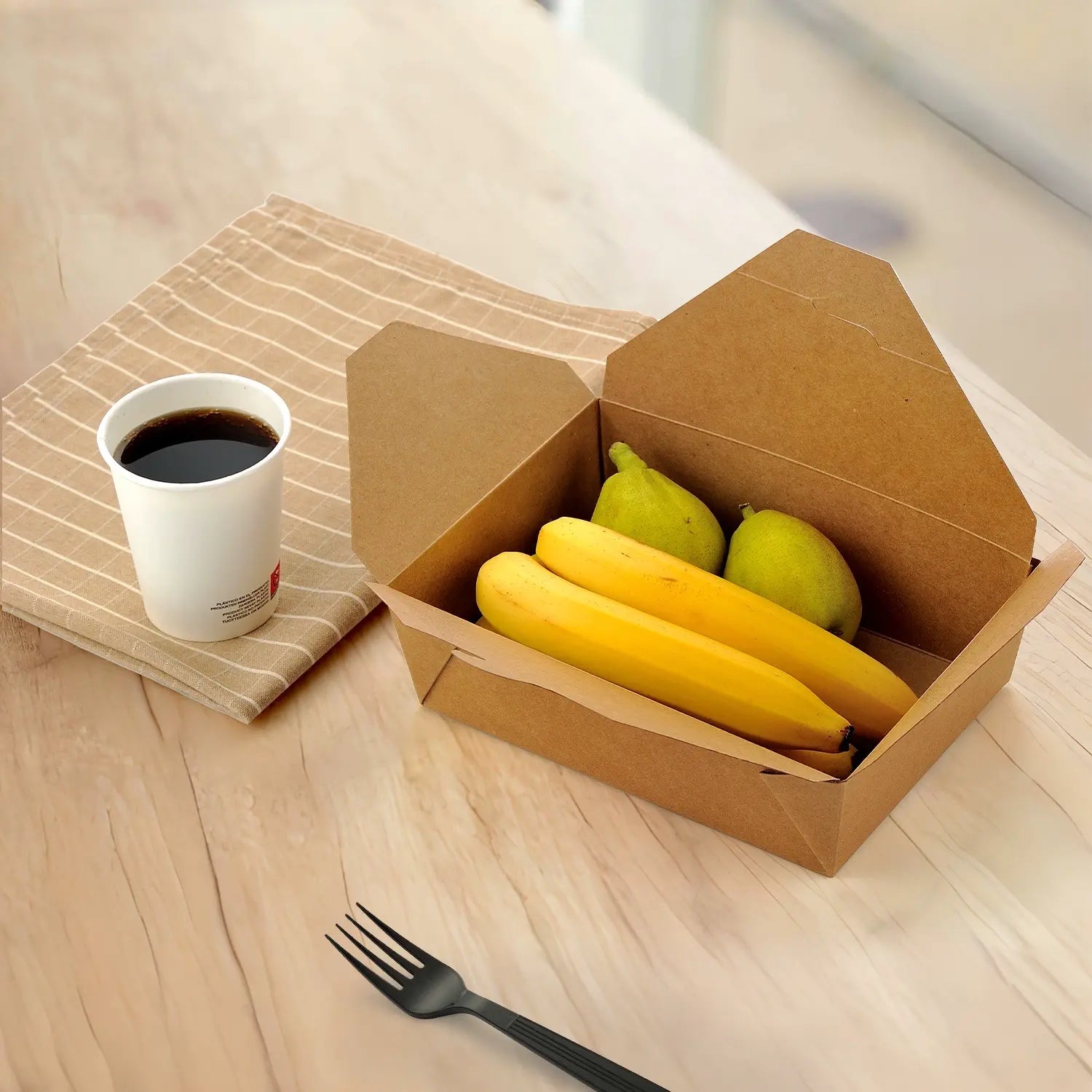 51oz Kraft Paper  Take-Out Boxes - 200/Case