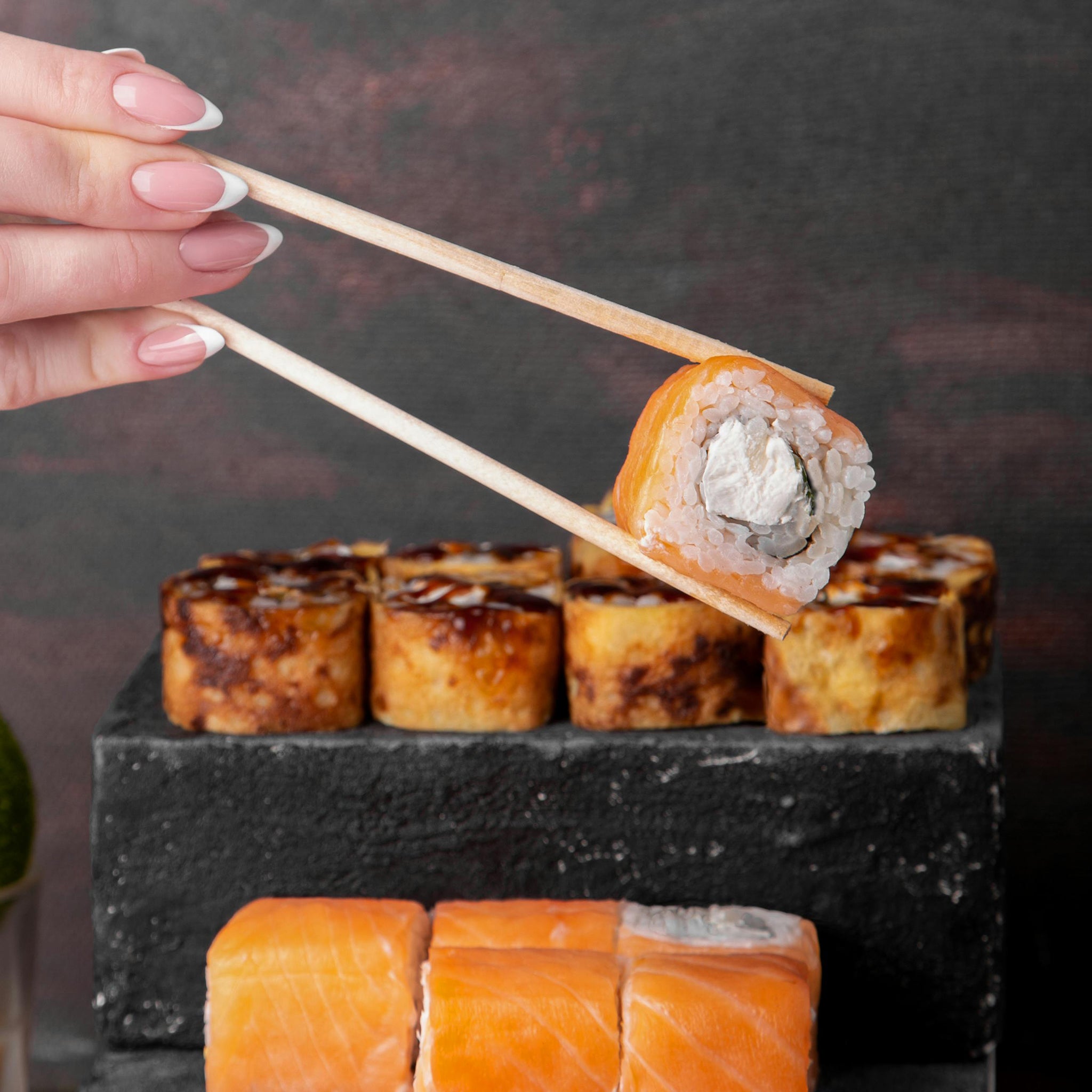 [1,000ct] 7.8" Plastic Wrapped Bamboo Round Chopsticks