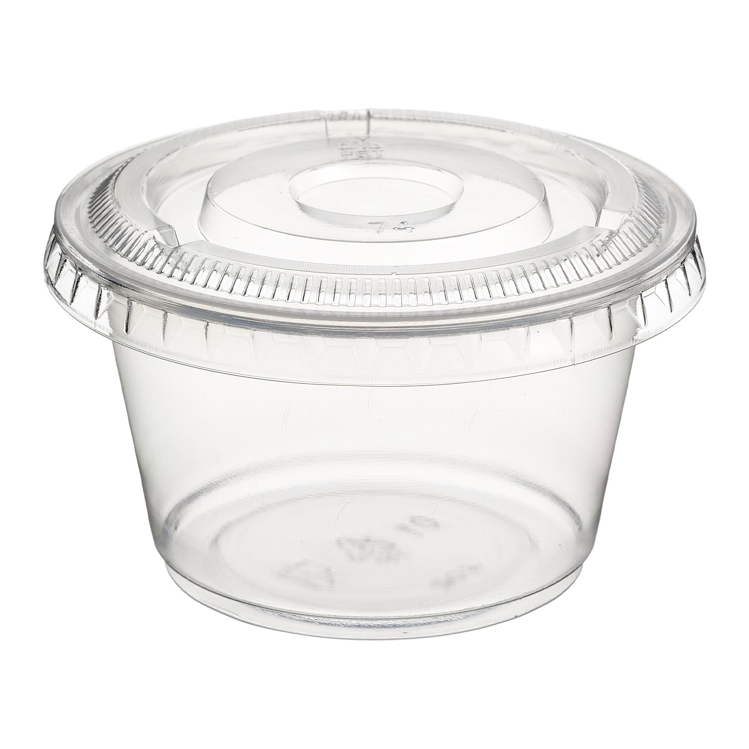 3.25-5.5oz PET Plastic Portion Cup Lids-2,500/Case