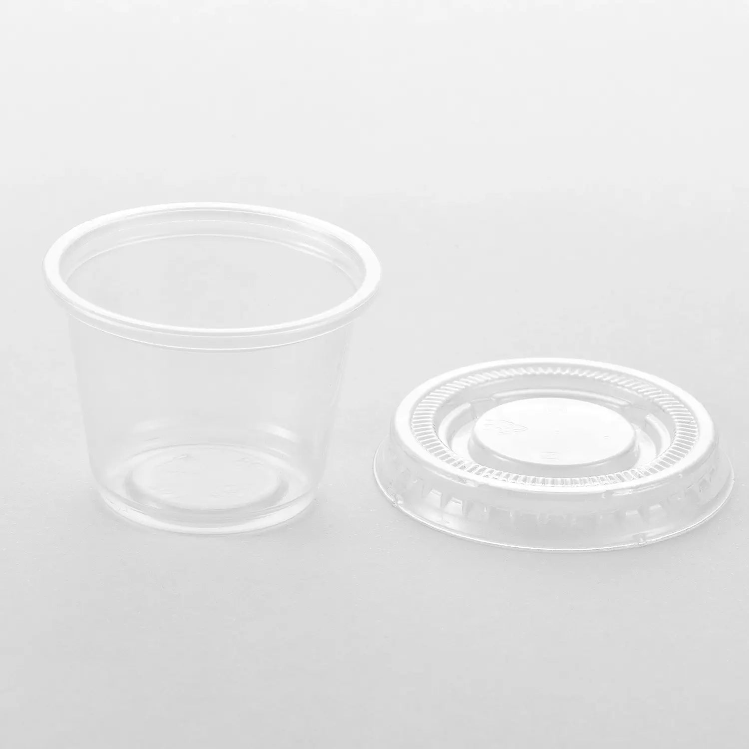 1oz PET Plastic Portion Cup Lids-2,500/Case